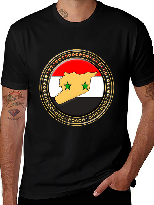 Syria Flag Graphic Print T-Shirt