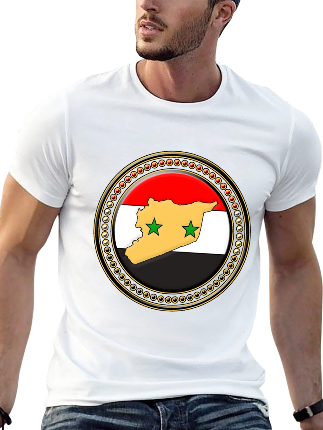 Syria Flag Graphic Print T-Shirt