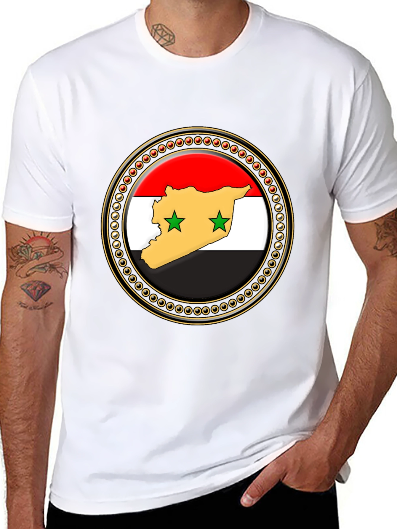 Syria Flag Graphic Print T-Shirt