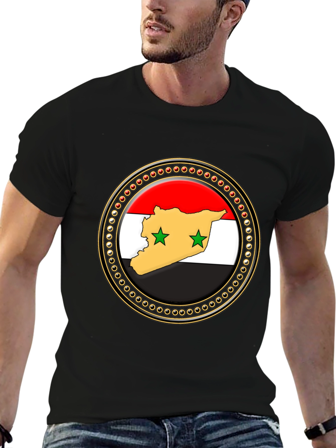 Syria Flag Graphic Print T-Shirt
