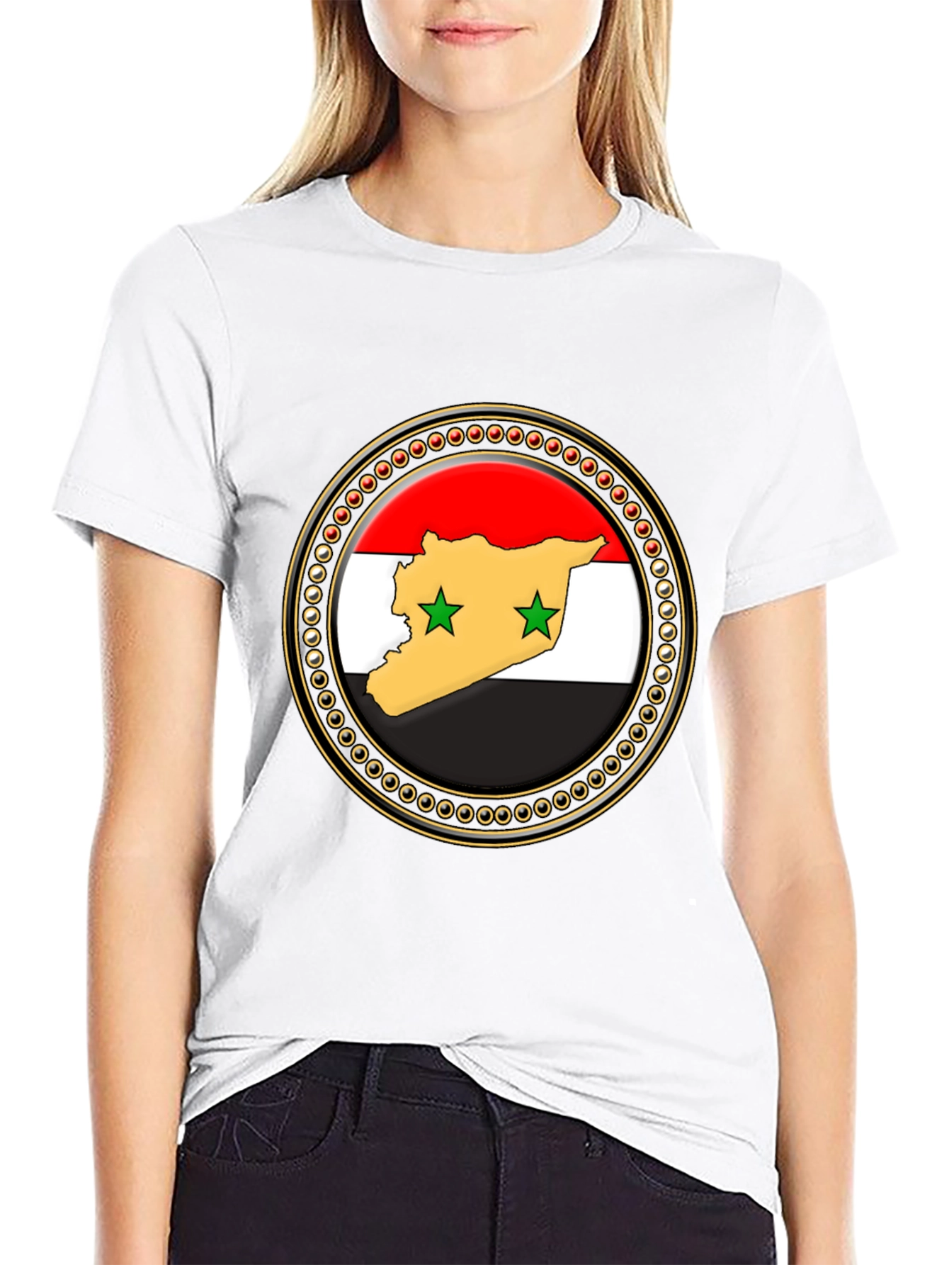 Syria Flag Graphic Print T-Shirt