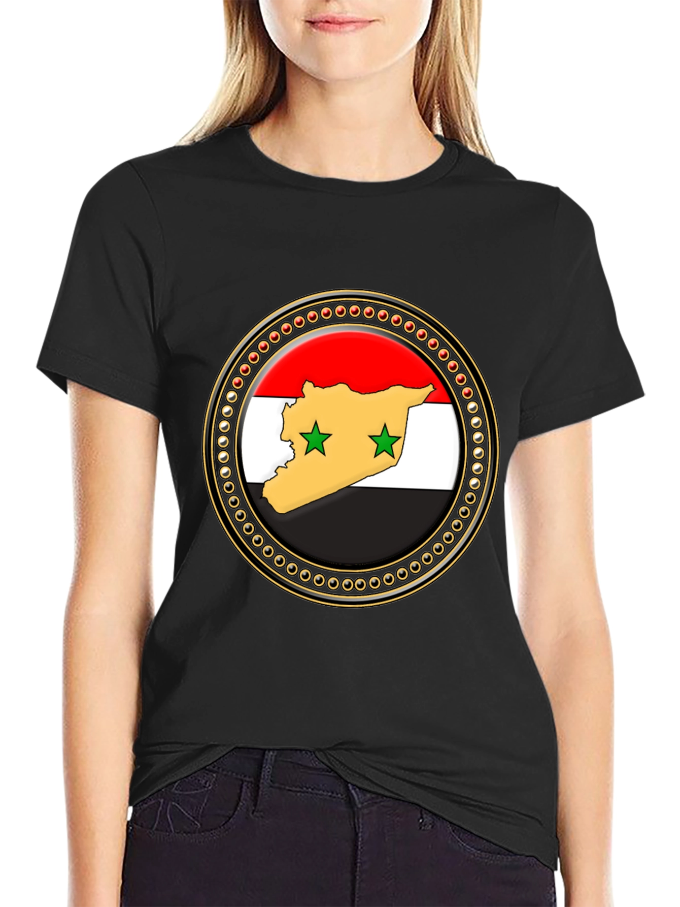 Syria Flag Graphic Print T-Shirt