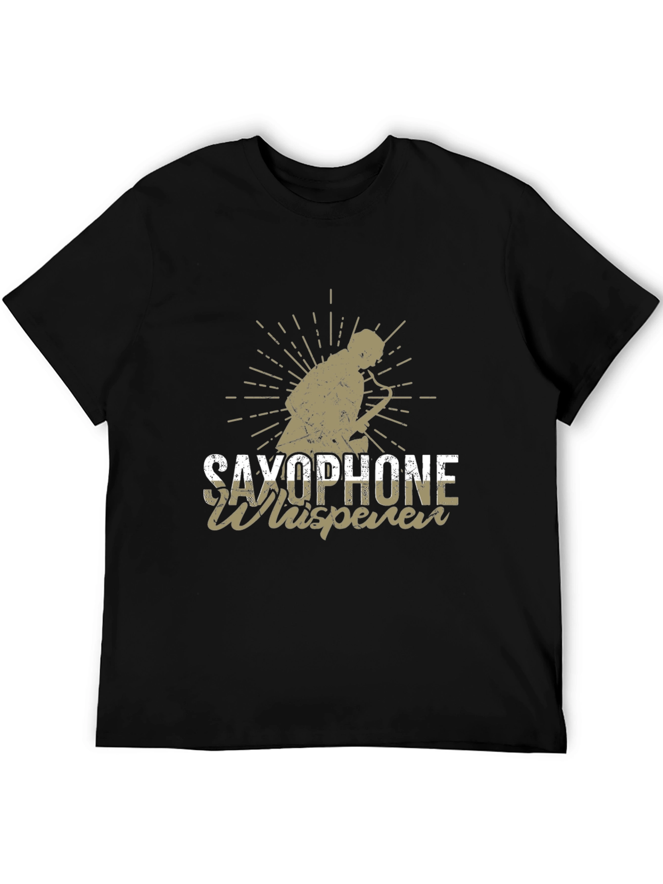 Saxophone Whisperer Black T-Shirt