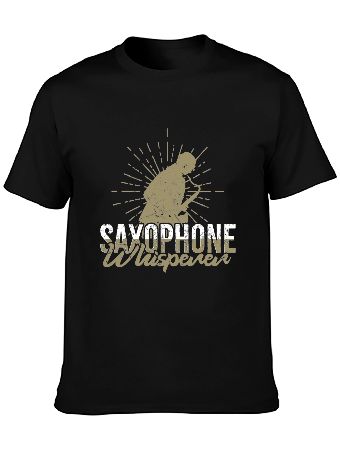 Saxophone Whisperer Black T-Shirt
