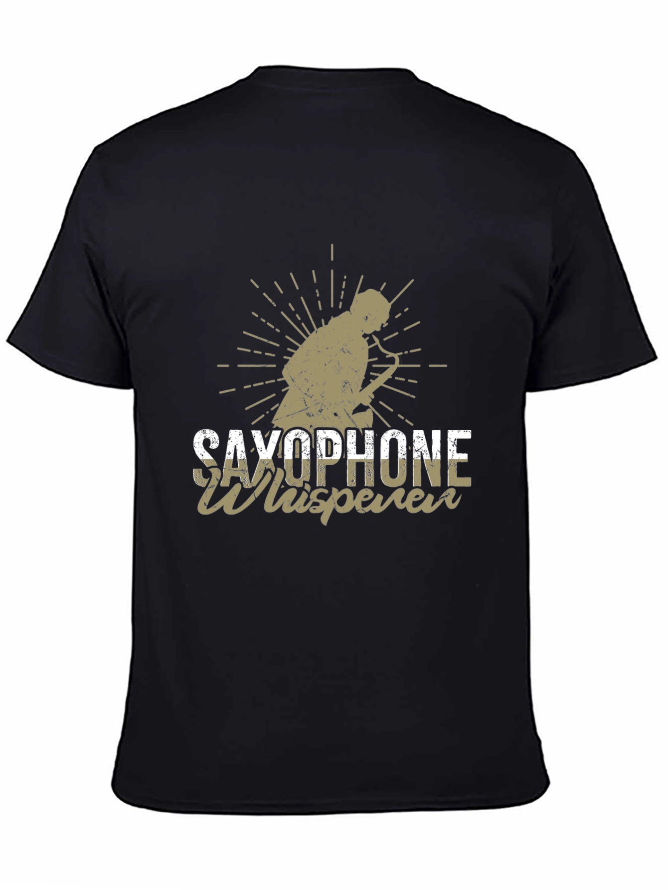 Saxophone Whisperer Black T-Shirt