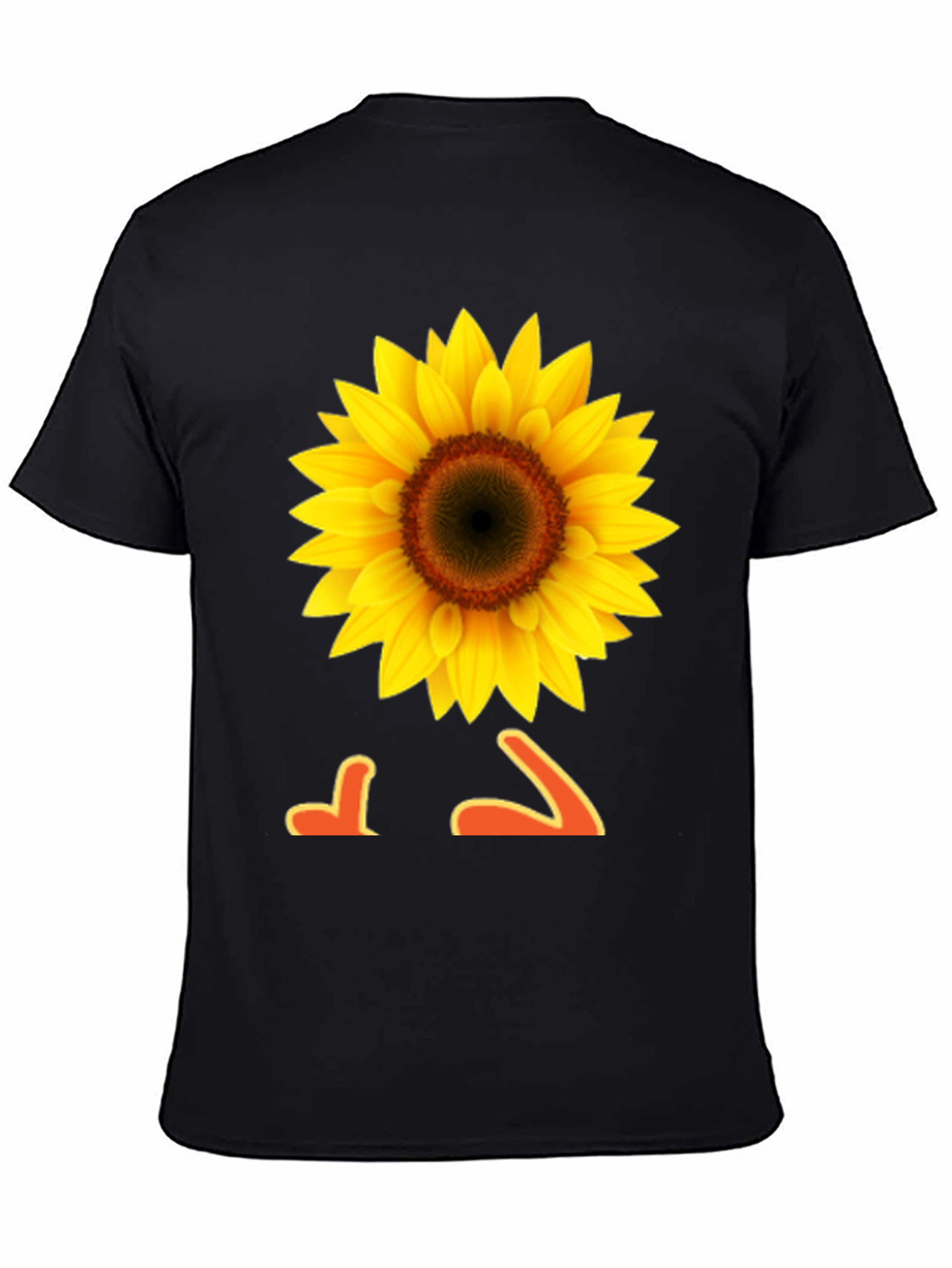 Sunflower Graphic Tee -  Black T-Shirt