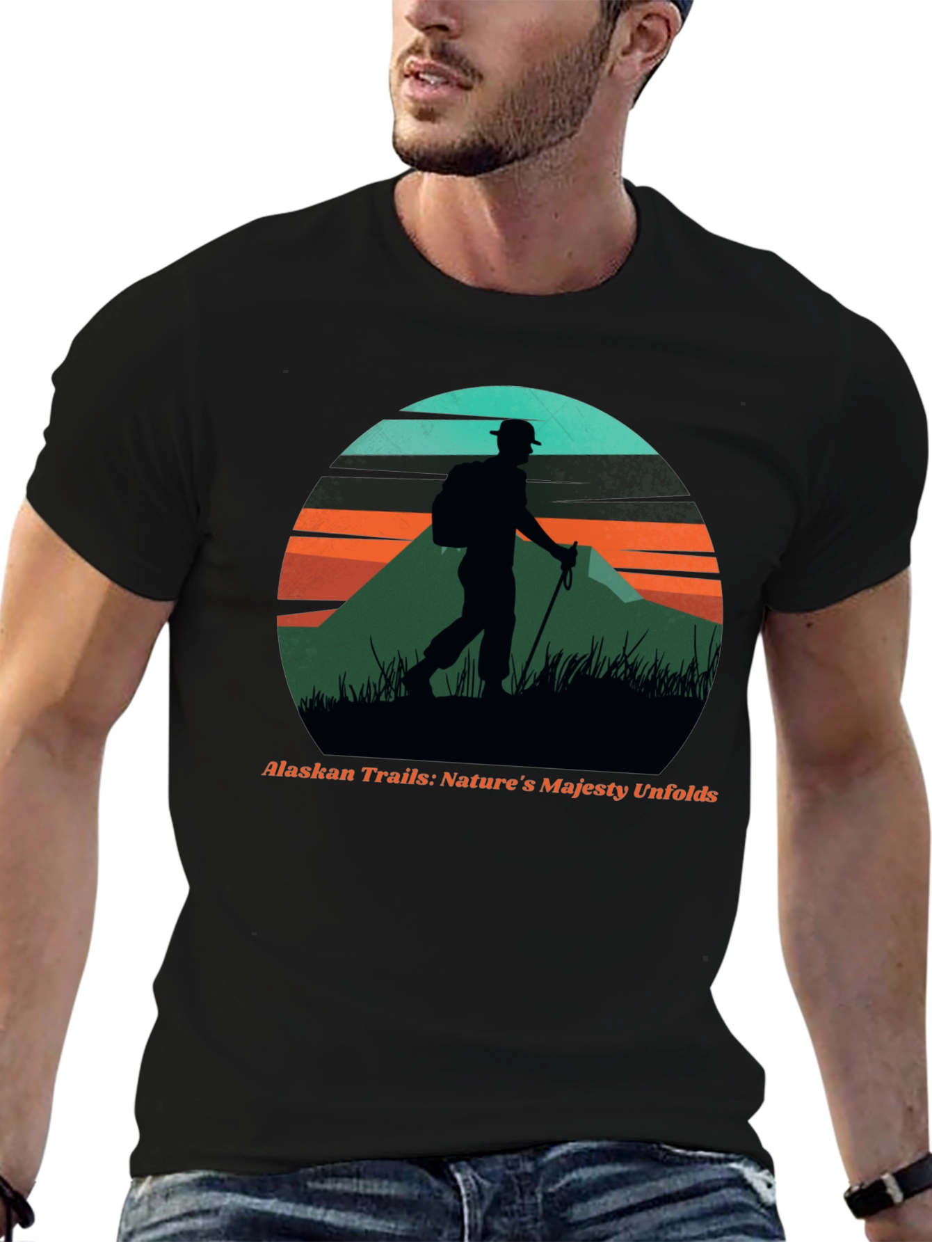 Alaskan Trails Hiker Graphic Tee - Natures Majesty