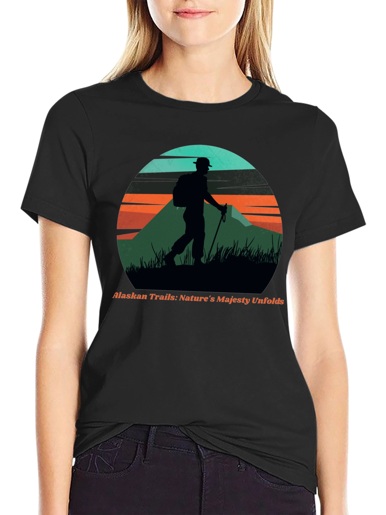 Alaskan Trails Hiker Graphic Tee - Natures Majesty