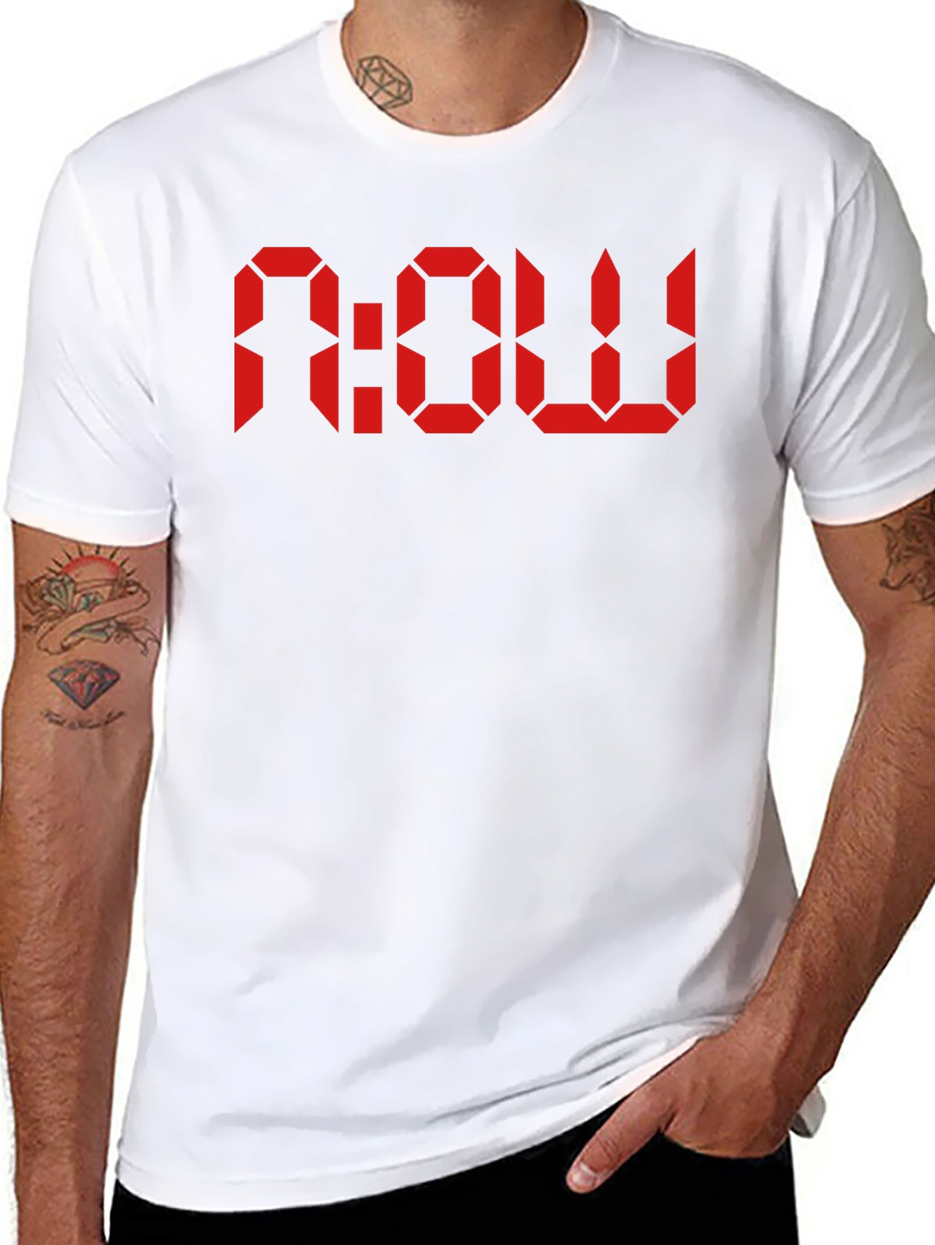 Retro Digital NOW T-Shirt - Classic Black Tee