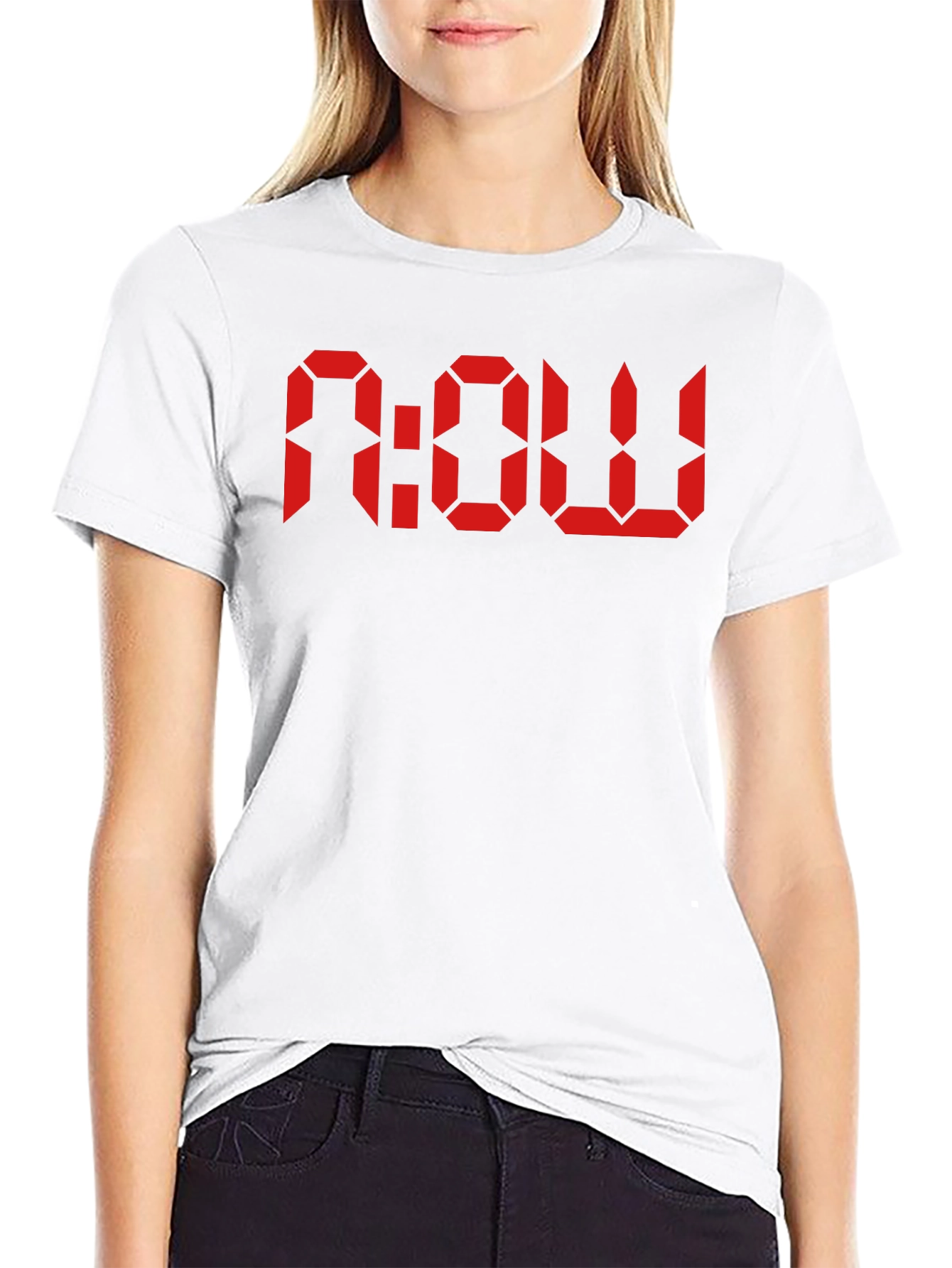 Retro Digital NOW T-Shirt - Classic Black Tee