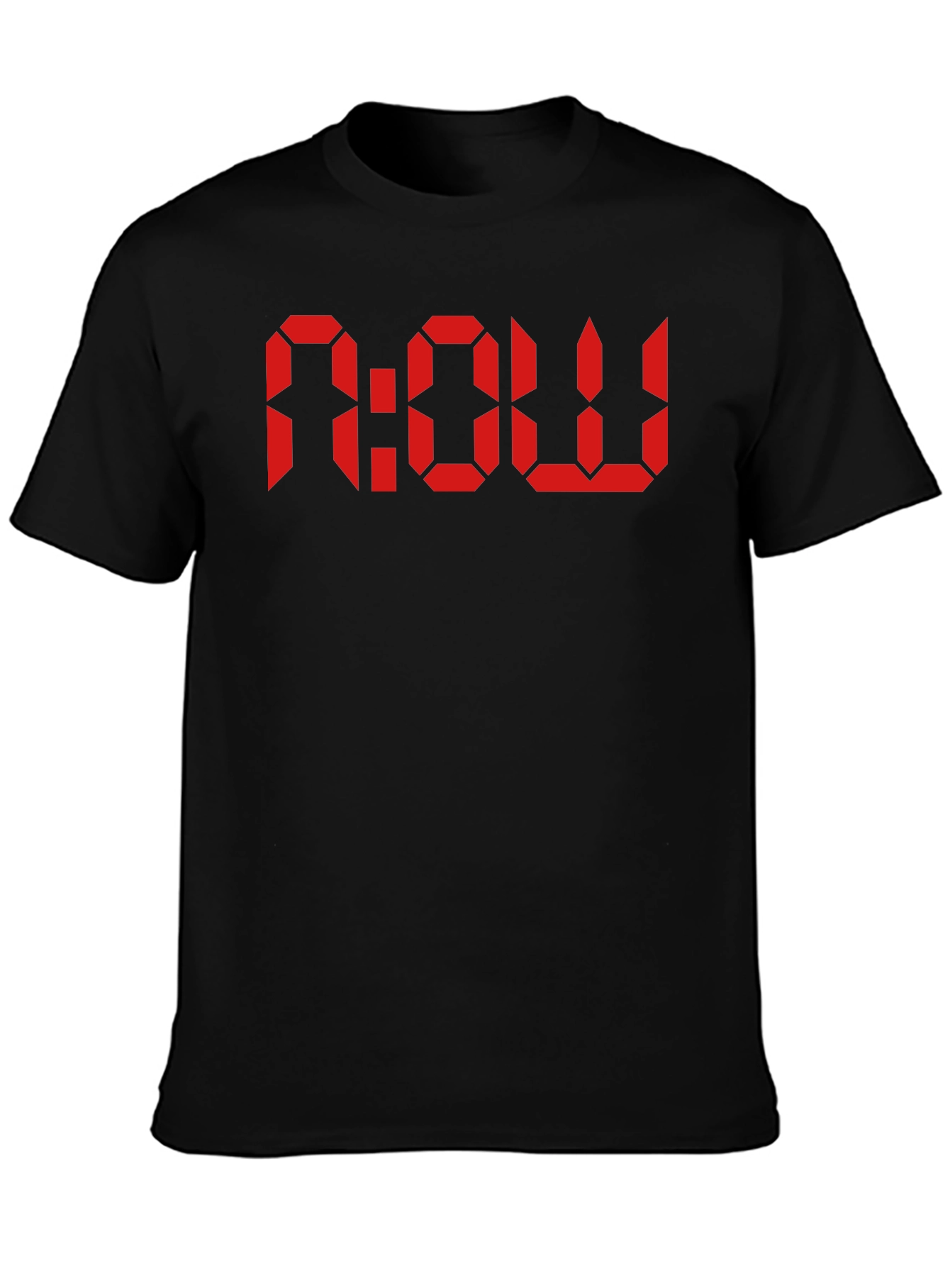 Retro Digital NOW T-Shirt - Classic Black Tee