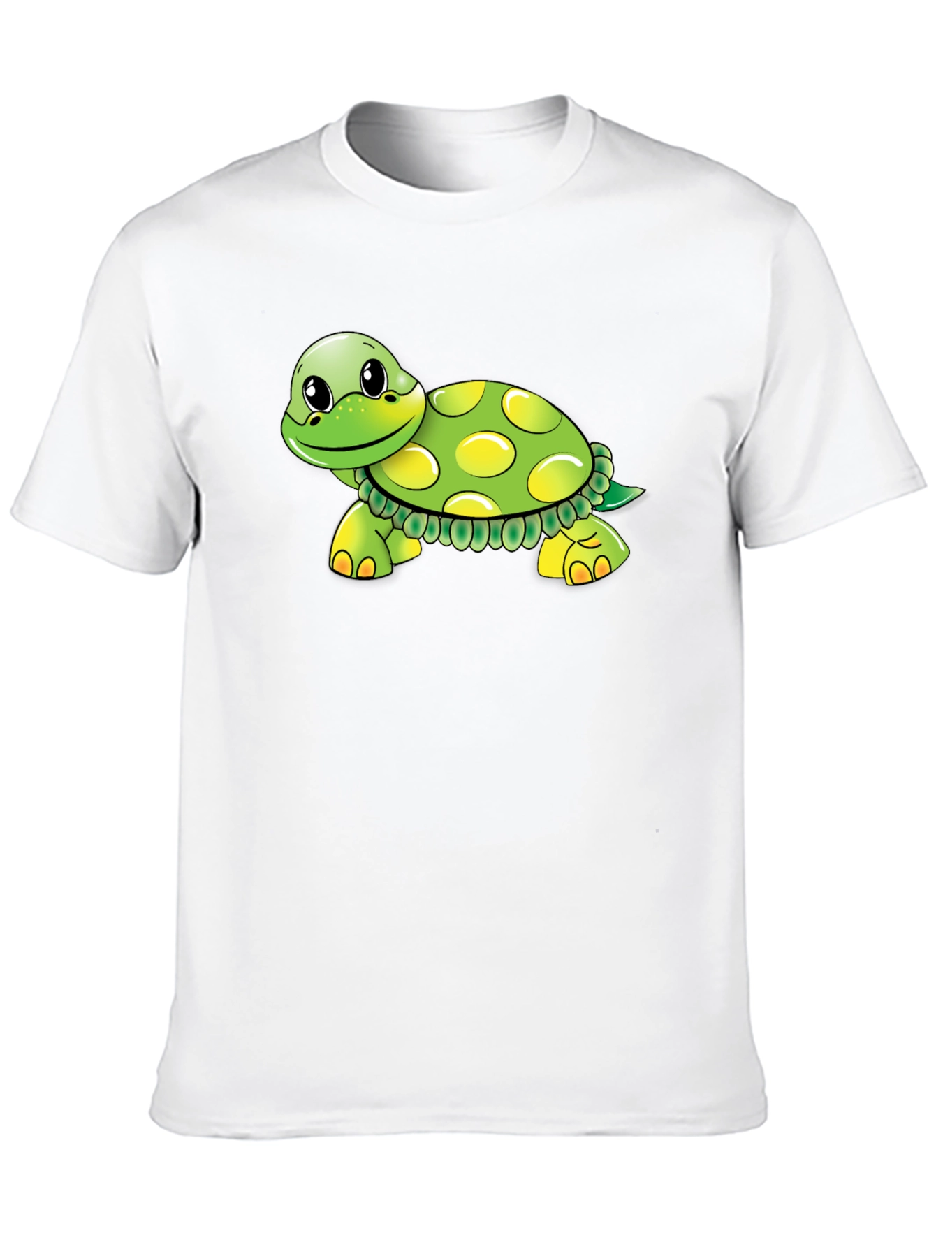 Turtle Cartoon Graphic Black T-Shirt