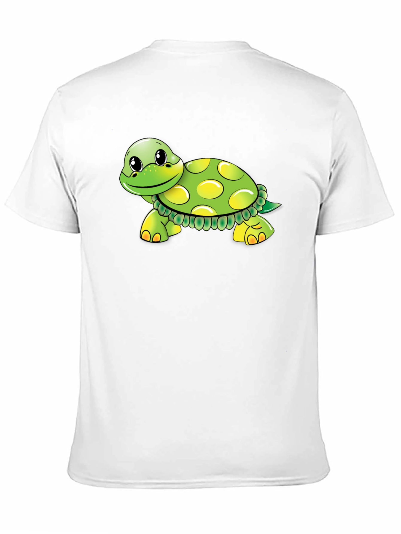 Turtle Cartoon Graphic Black T-Shirt