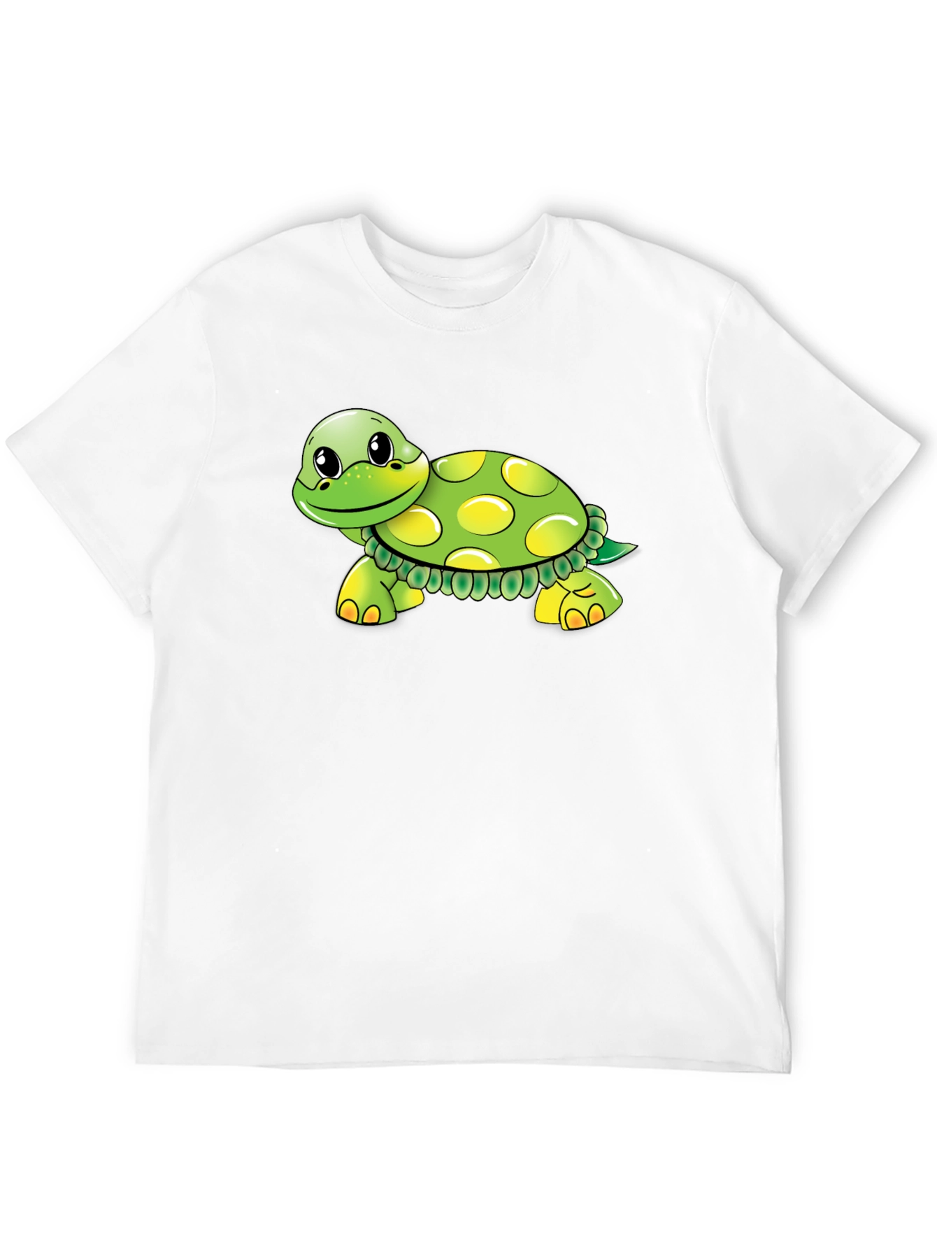 Turtle Cartoon Graphic Black T-Shirt