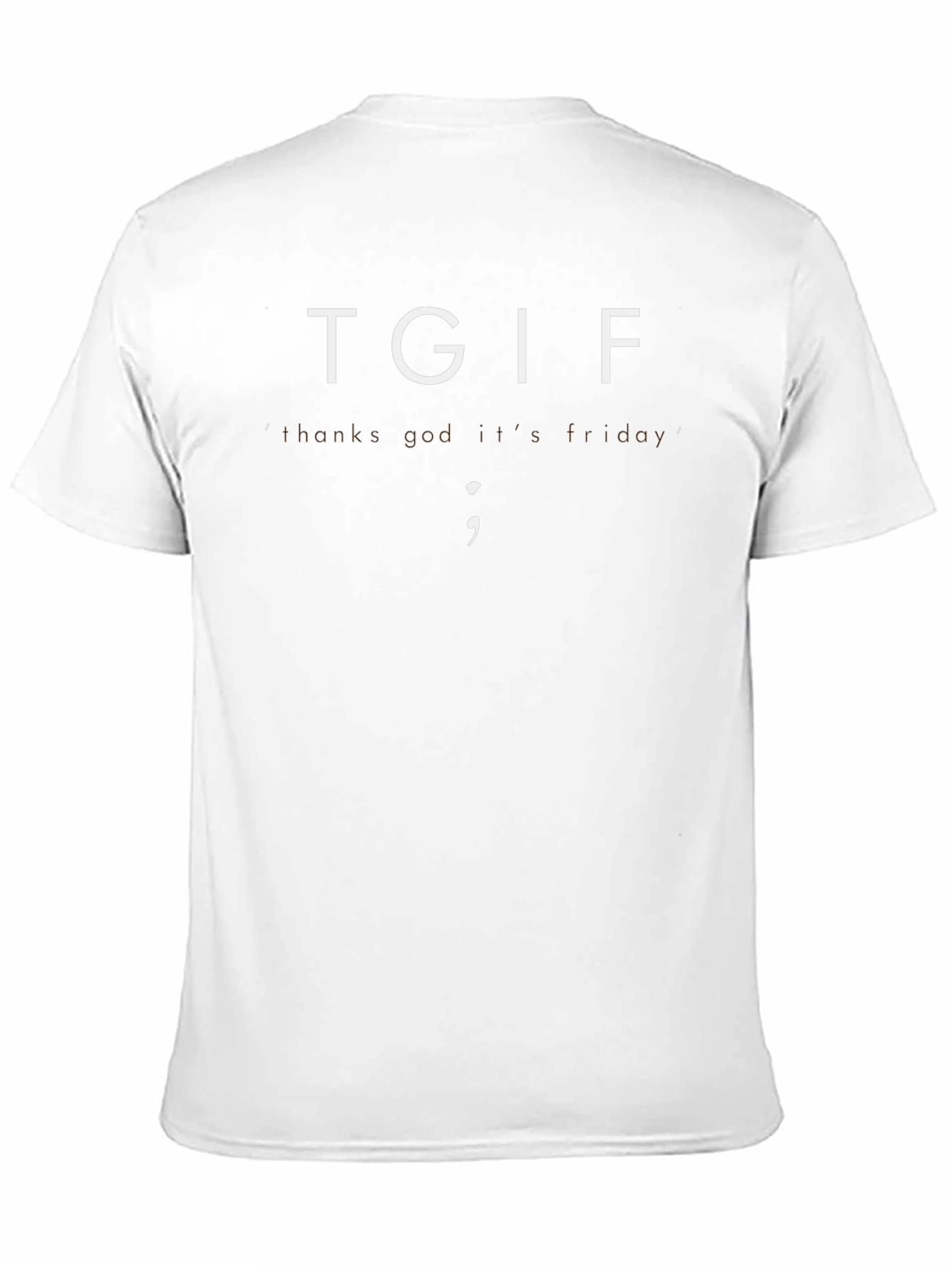 TGIF Friday Tee - Mens Black Crew Neck T-Shirt