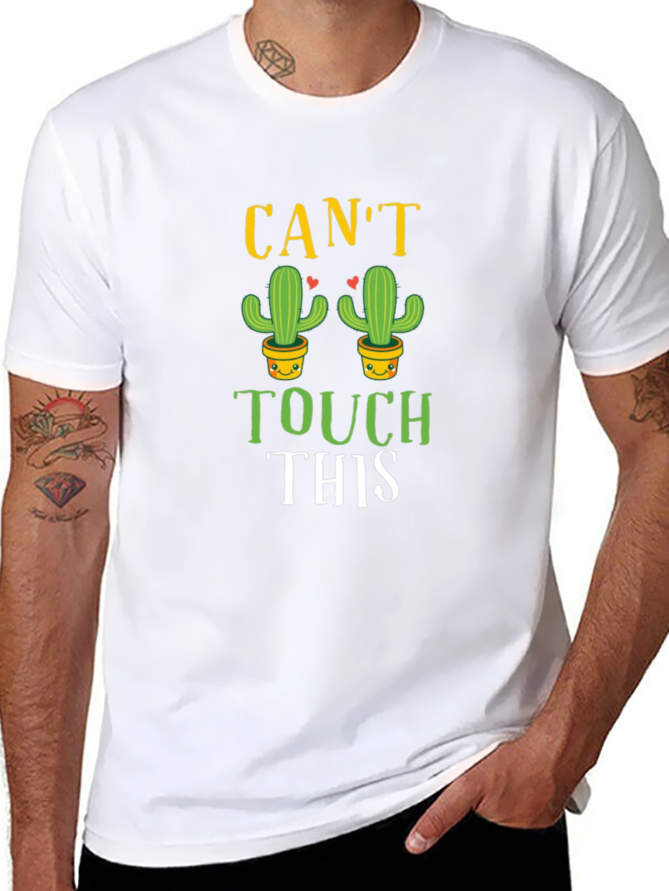 Cant Touch This Cactus Graphic T-Shirt