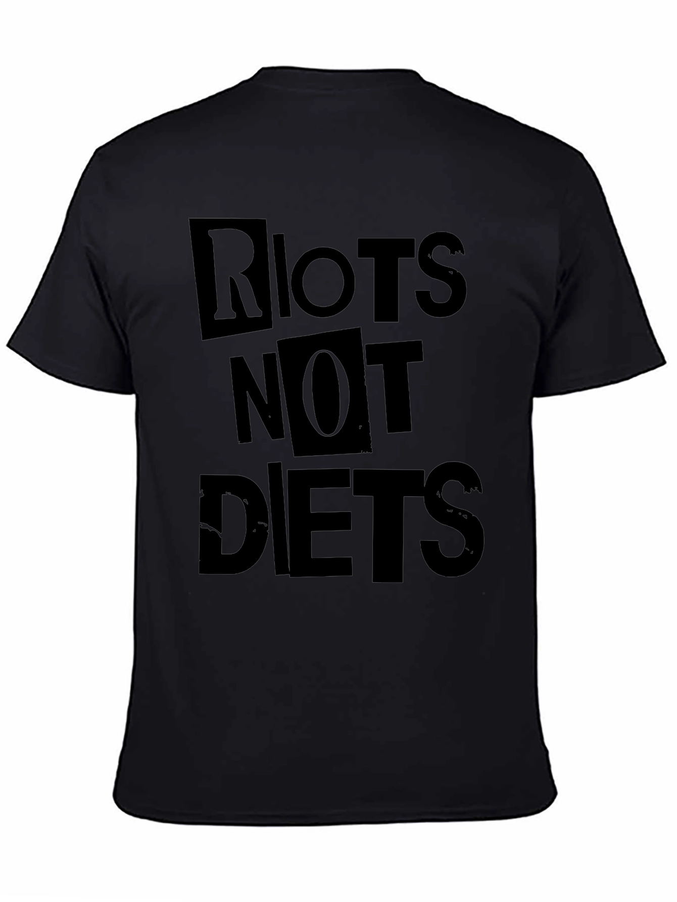 Riots Not Diets Graphic Tee - Bold Statement Shirt