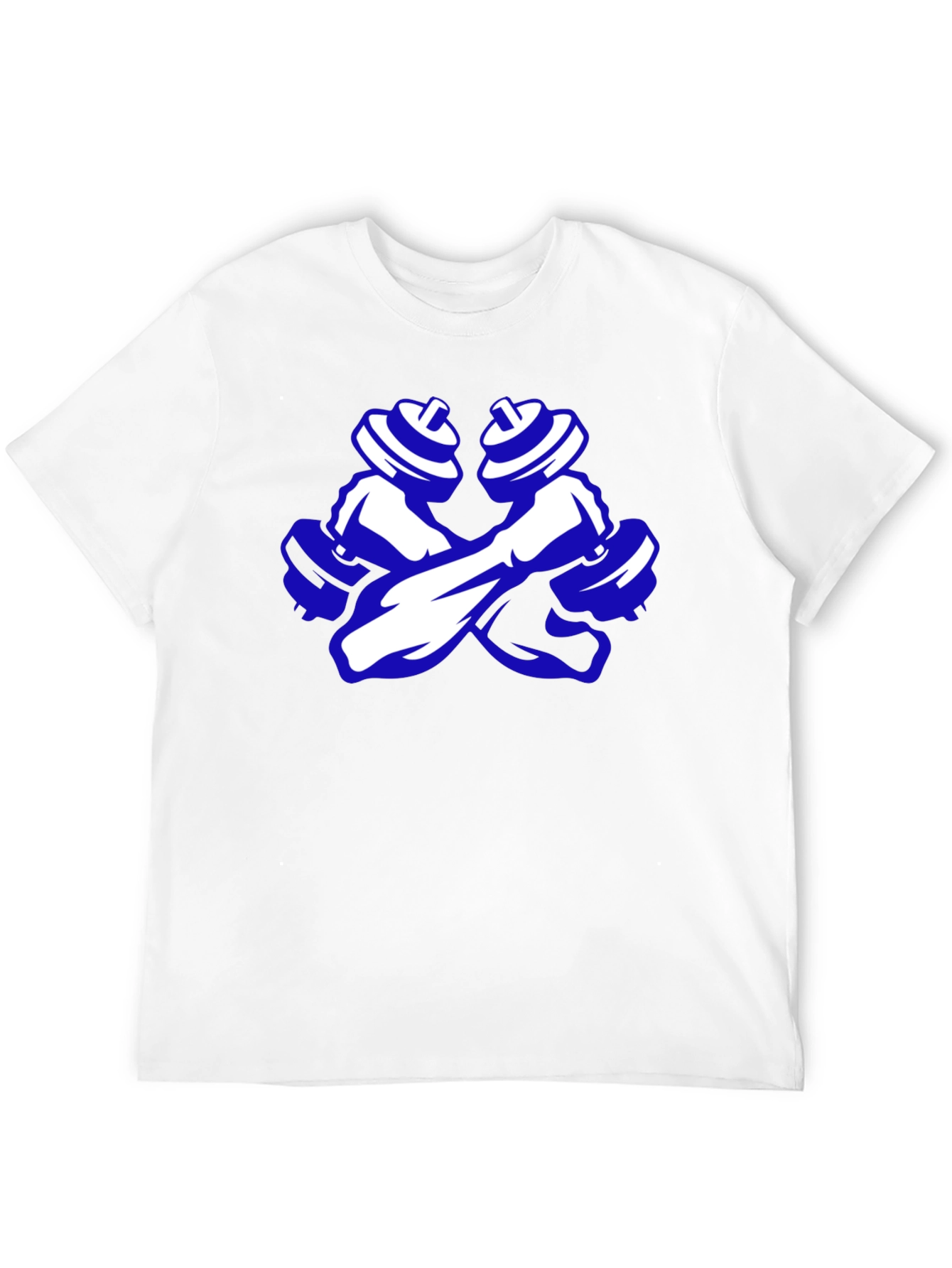 Workout Ready Tee - Crossed Dumbbell Design