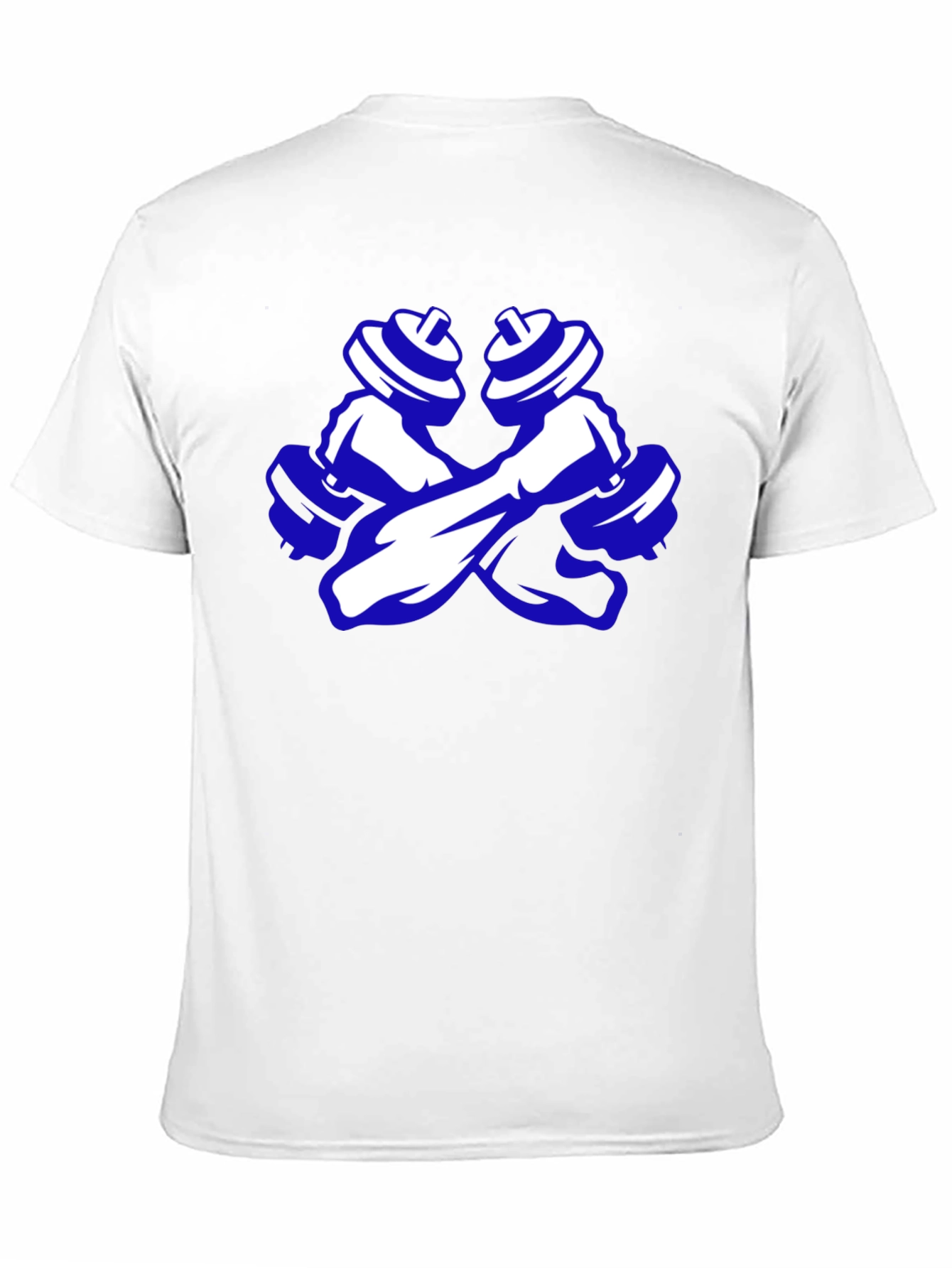 Workout Ready Tee - Crossed Dumbbell Design