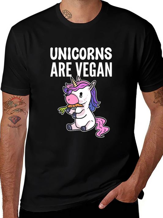 Unicorns Are Vegan T-Shirt - Cute Graphic Tee