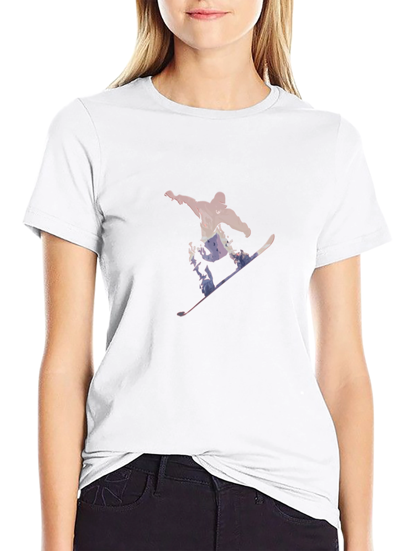 Snowboarder Graphic T-Shirt - Cool Mountain Design