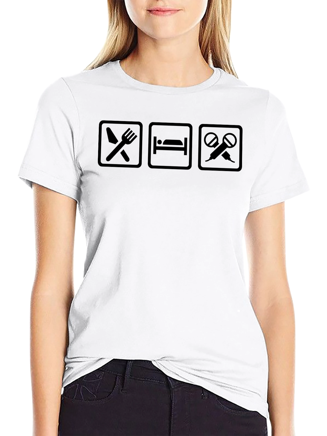 Eat Sleep Juggling T-Shirt - Black Graphic Tee