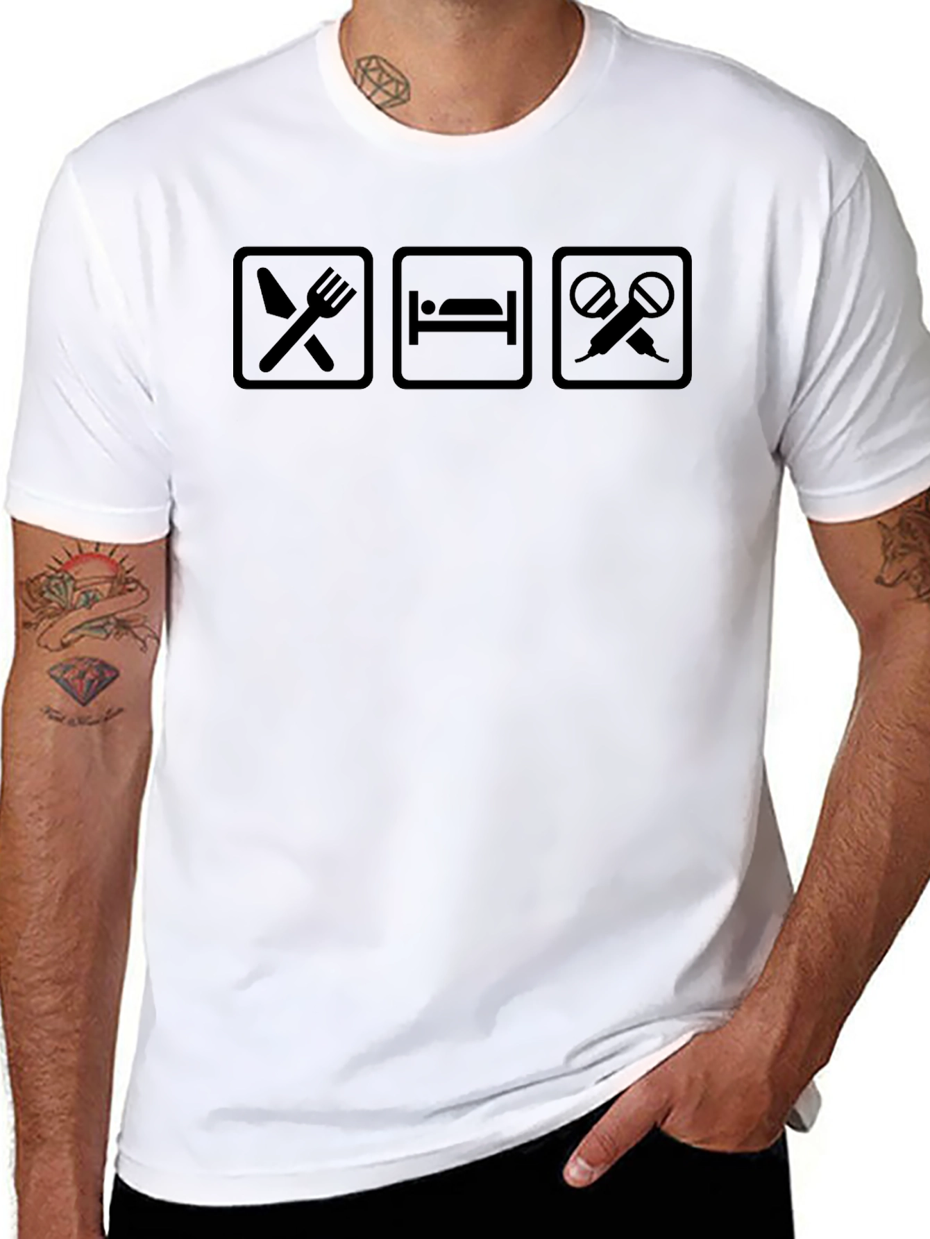 Eat Sleep Juggling T-Shirt - Black Graphic Tee