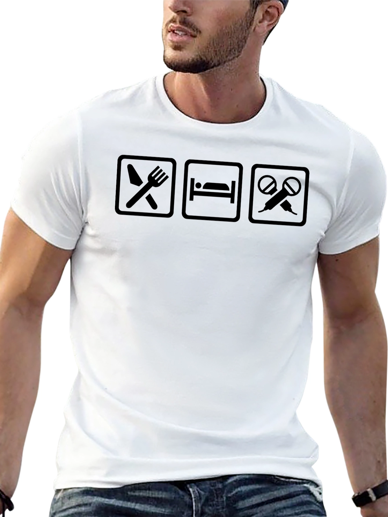 Eat Sleep Juggling T-Shirt - Black Graphic Tee