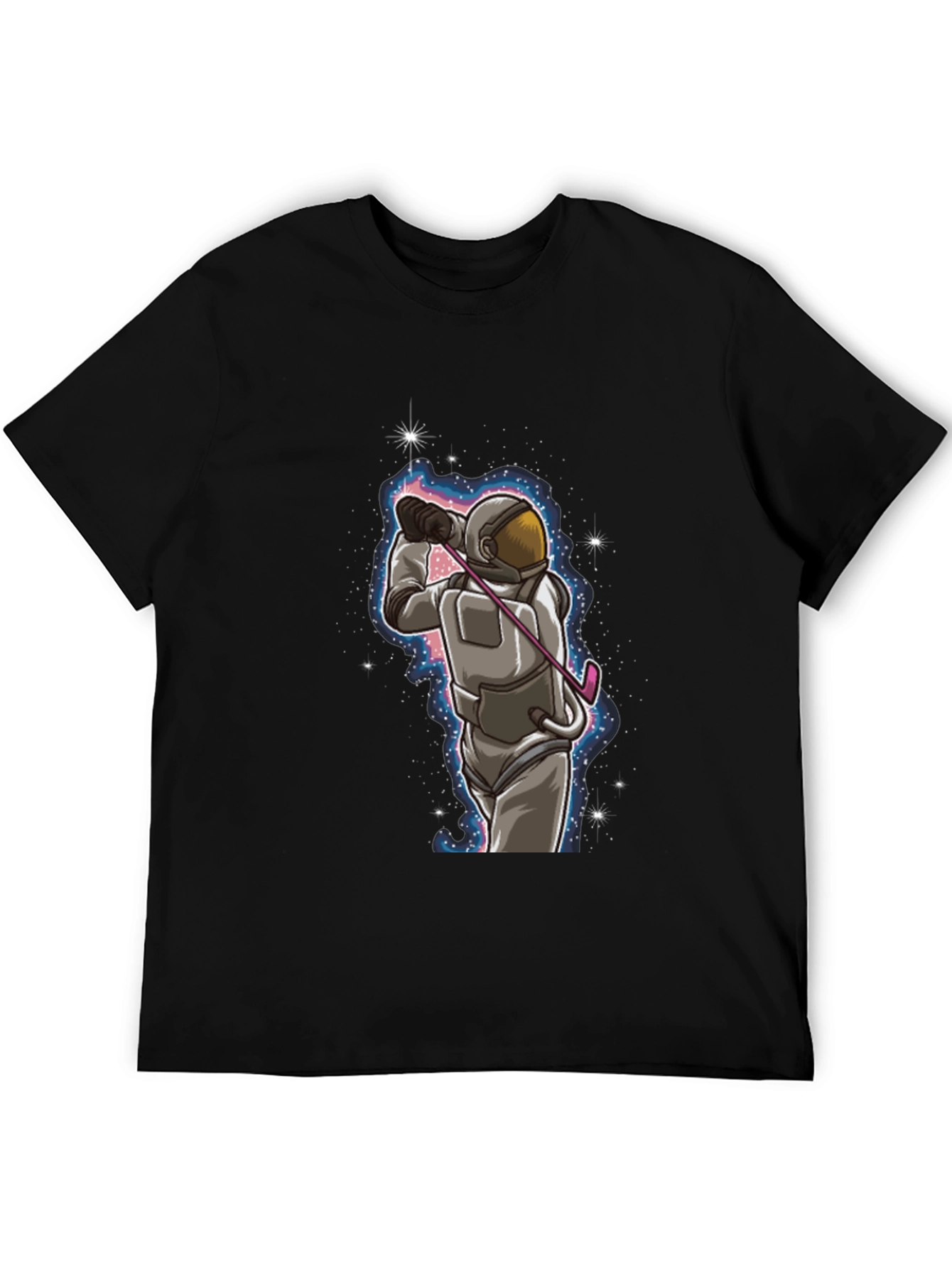 Astronaut Golfing T-Shirt - Space Golfer Tee