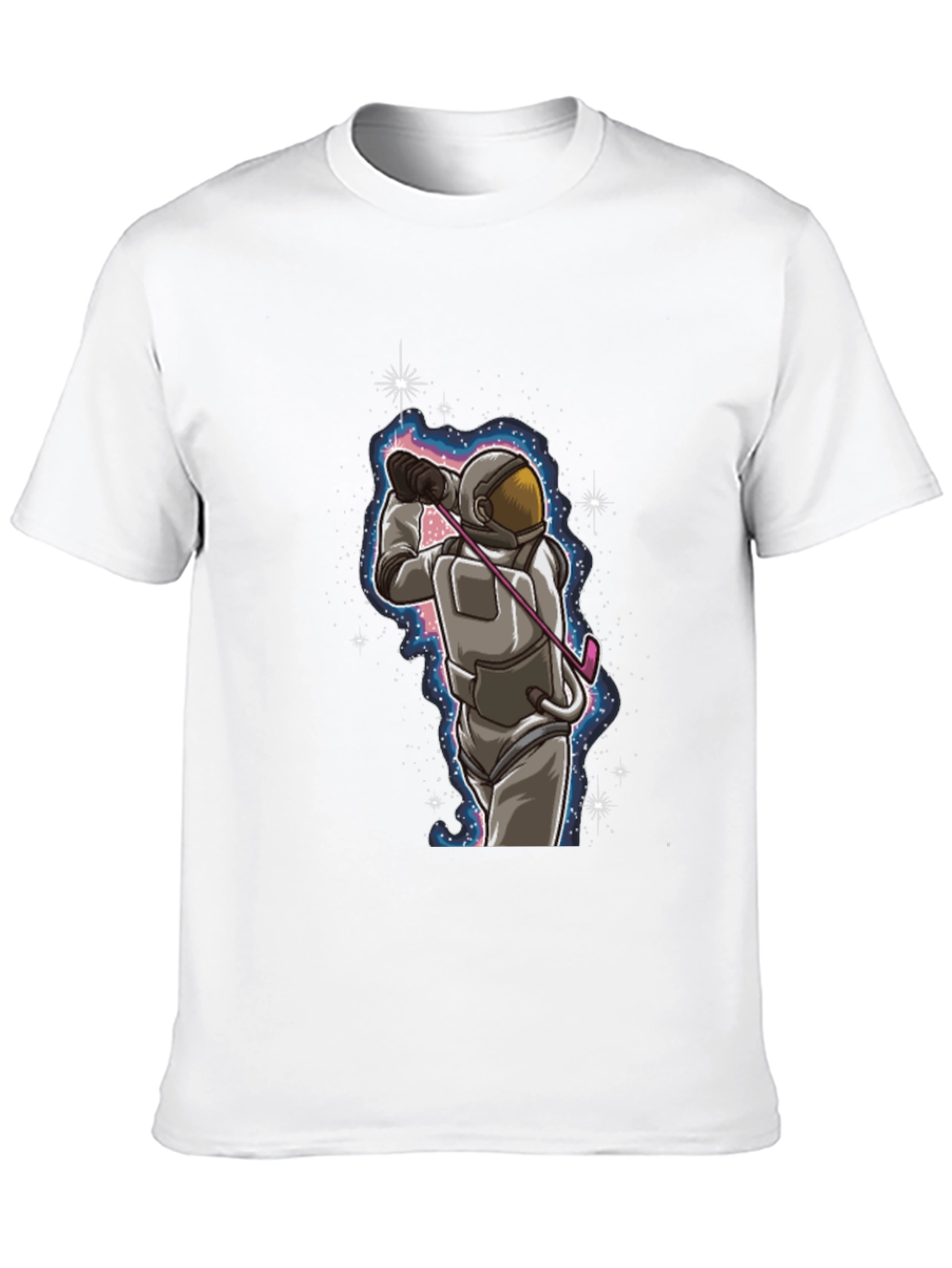 Astronaut Golfing T-Shirt - Space Golfer Tee