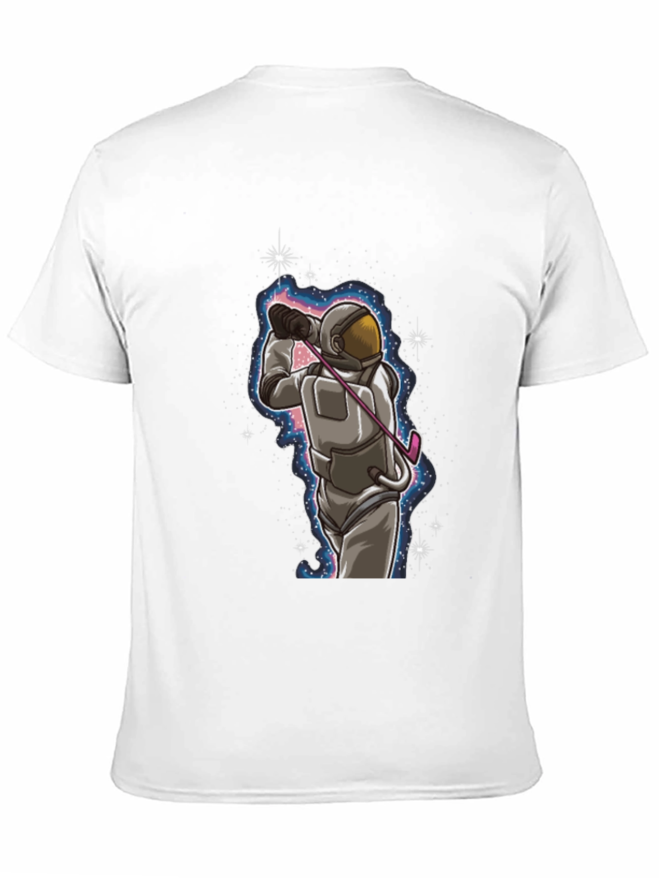 Astronaut Golfing T-Shirt - Space Golfer Tee