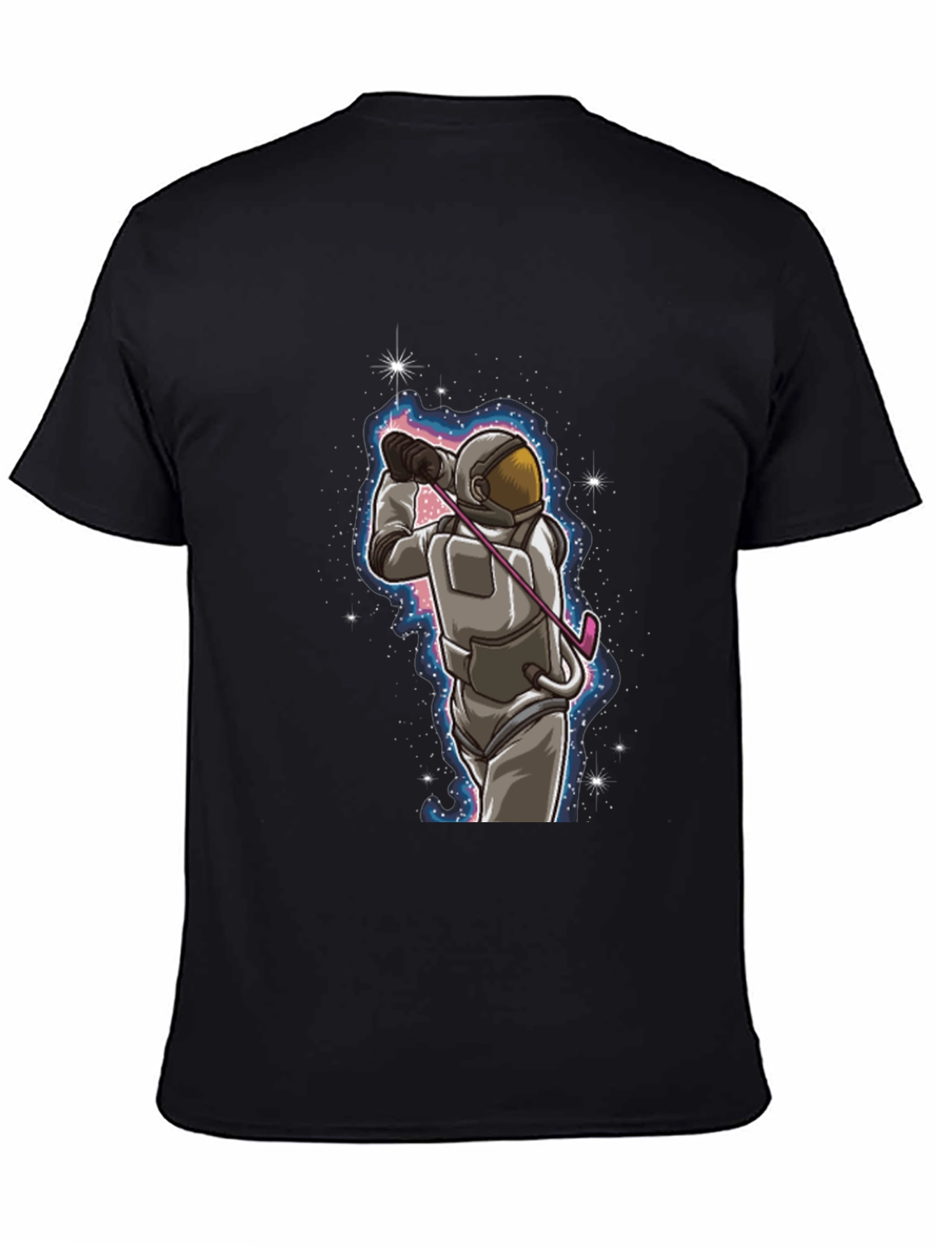 Astronaut Golfing T-Shirt - Space Golfer Tee