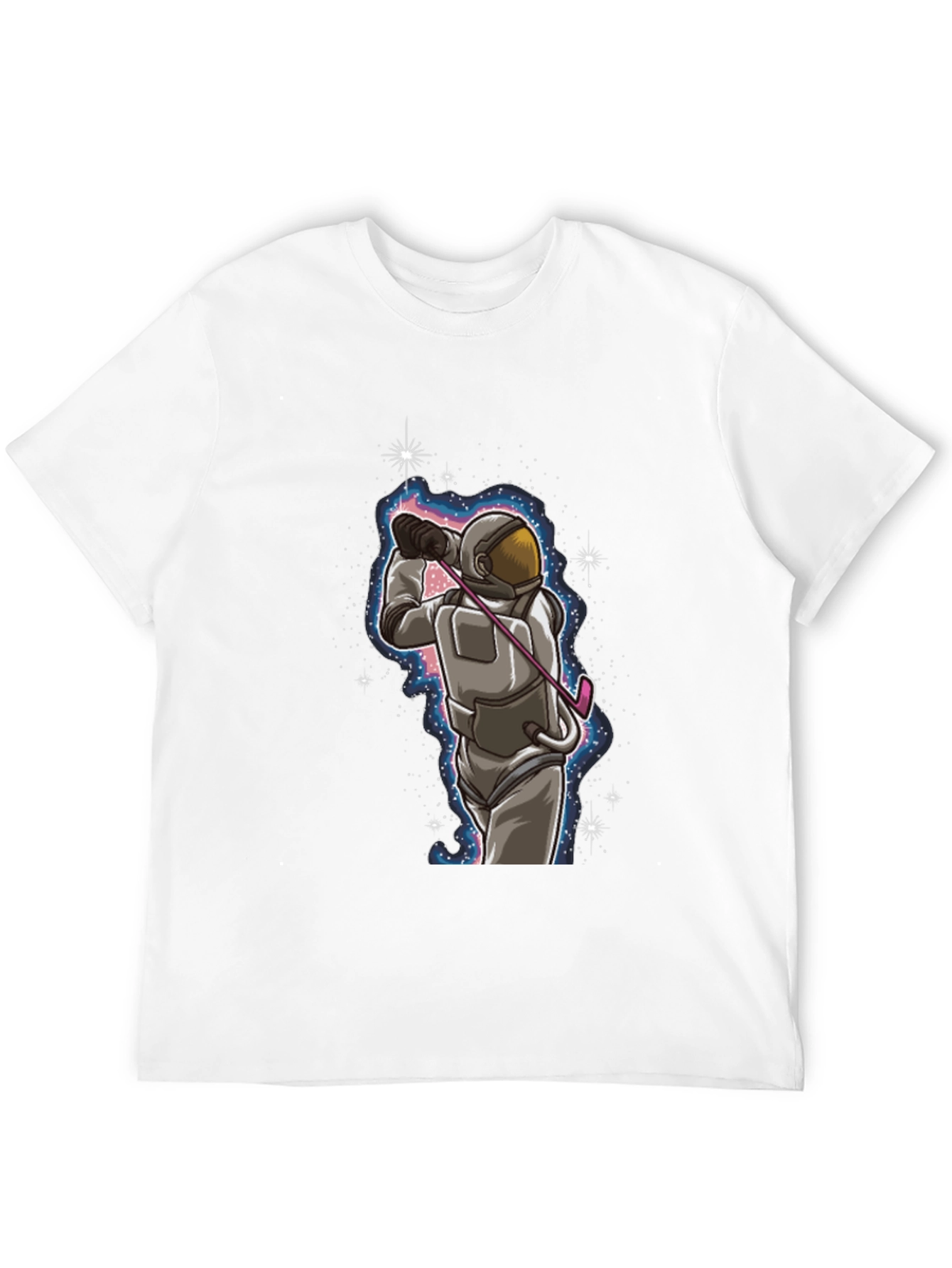 Astronaut Golfing T-Shirt - Space Golfer Tee