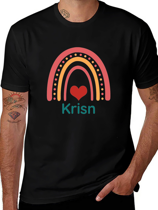 Rainbow Heart Graphic Tee - Krisn