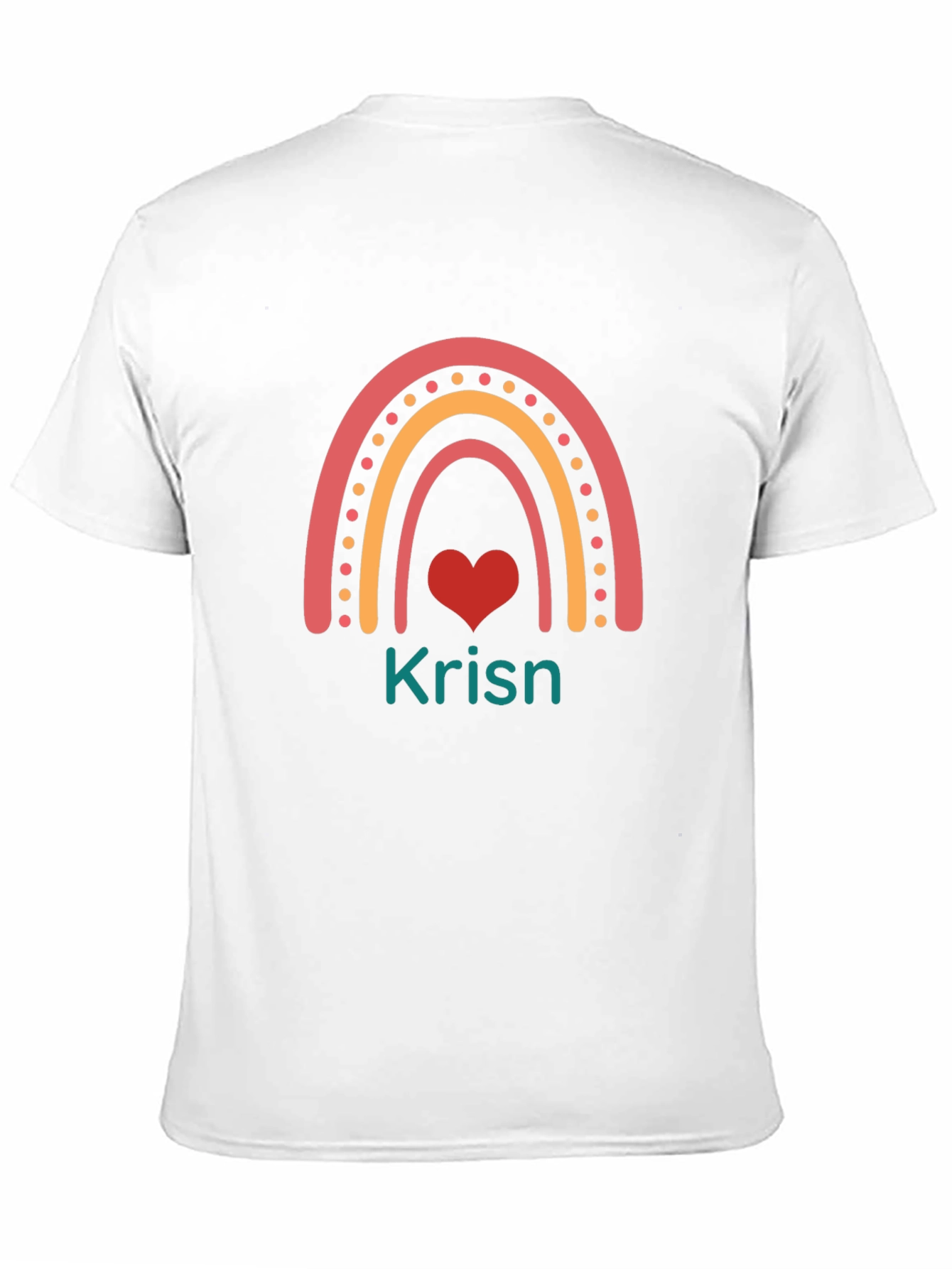 Rainbow Heart Graphic Tee - Krisn