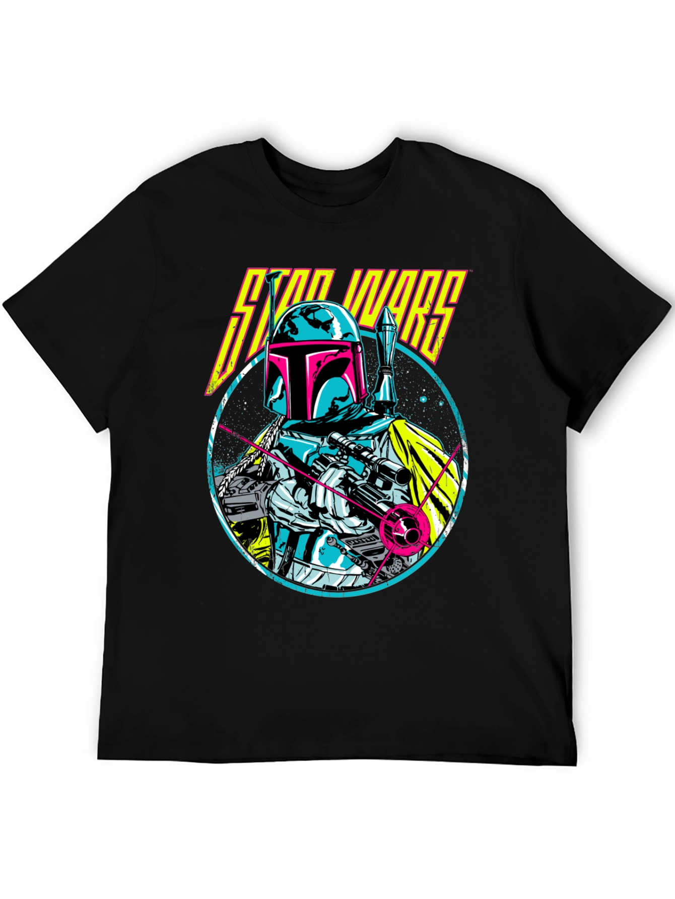 Retro Star Wars Boba Fett Graphic T-Shirt