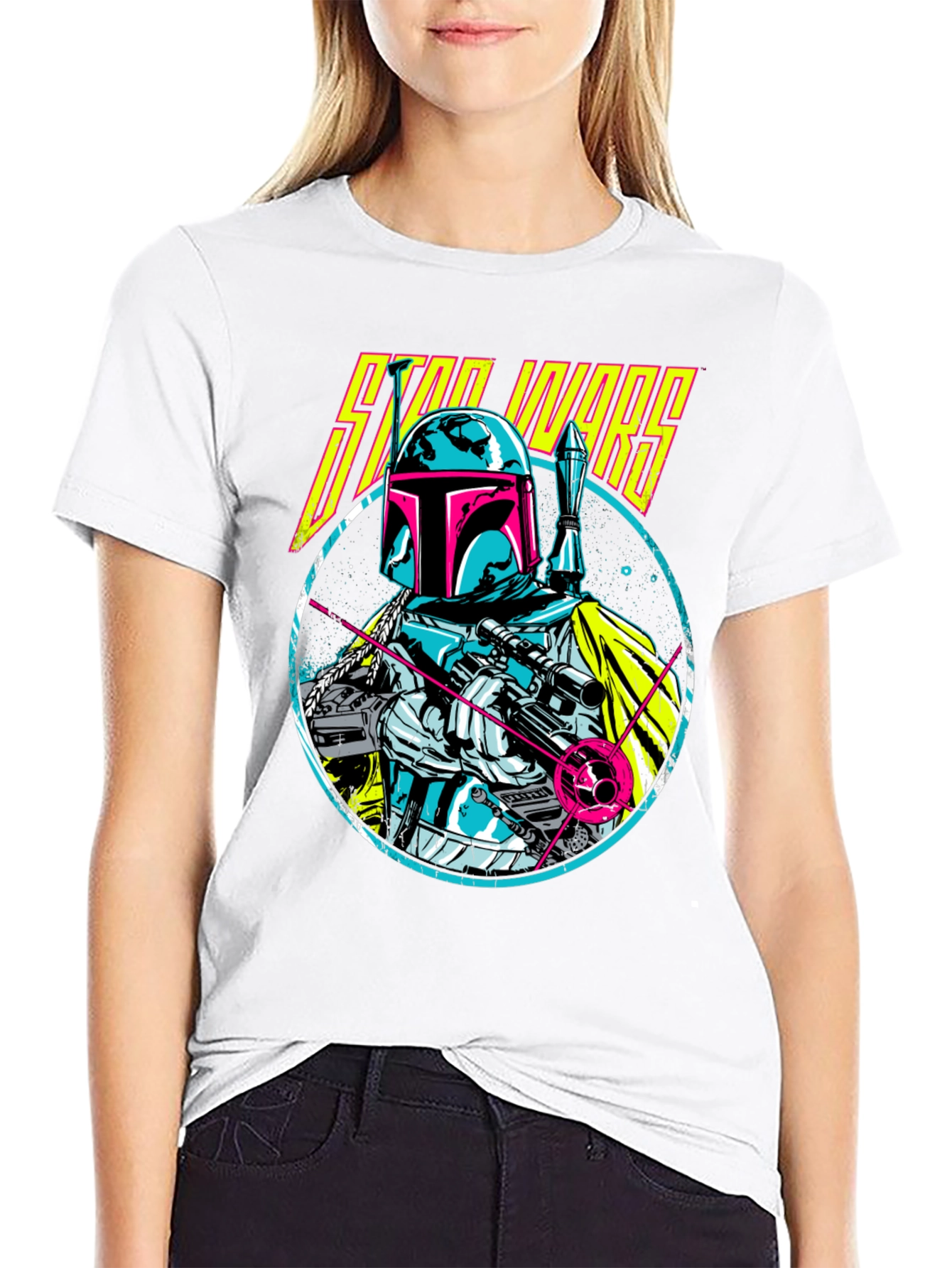 Retro Star Wars Boba Fett Graphic T-Shirt