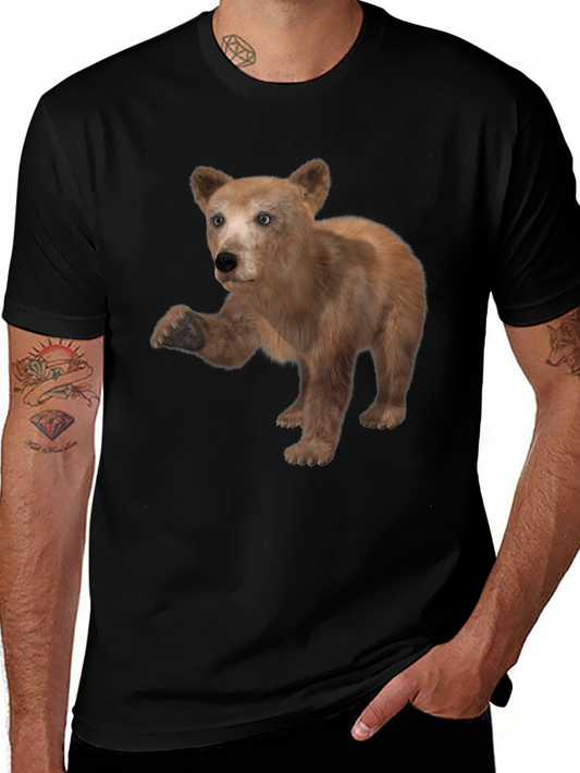 Bear Graphic Black T-Shirt
