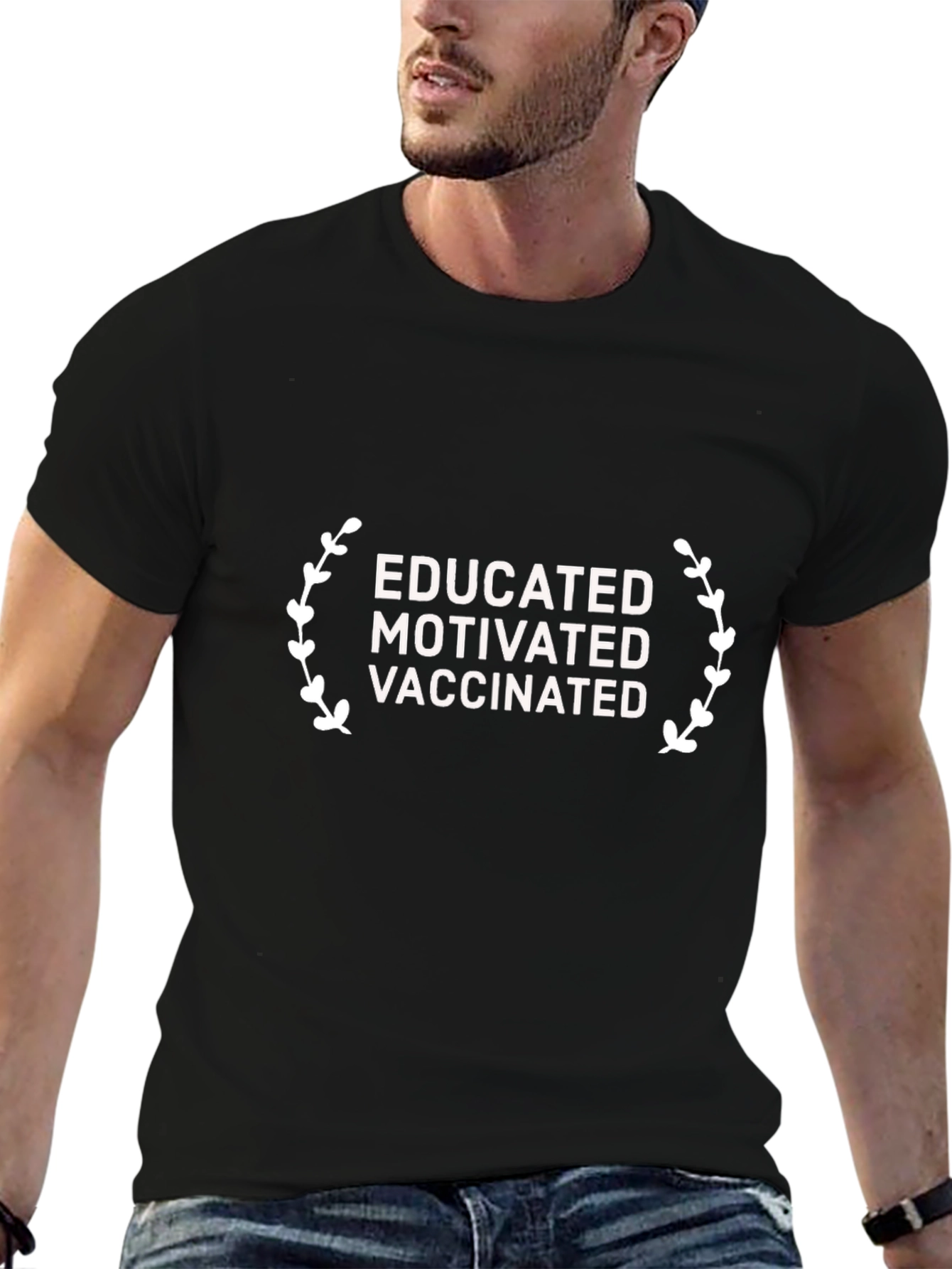 Educated Motivated Vaccinated Graphic Tee