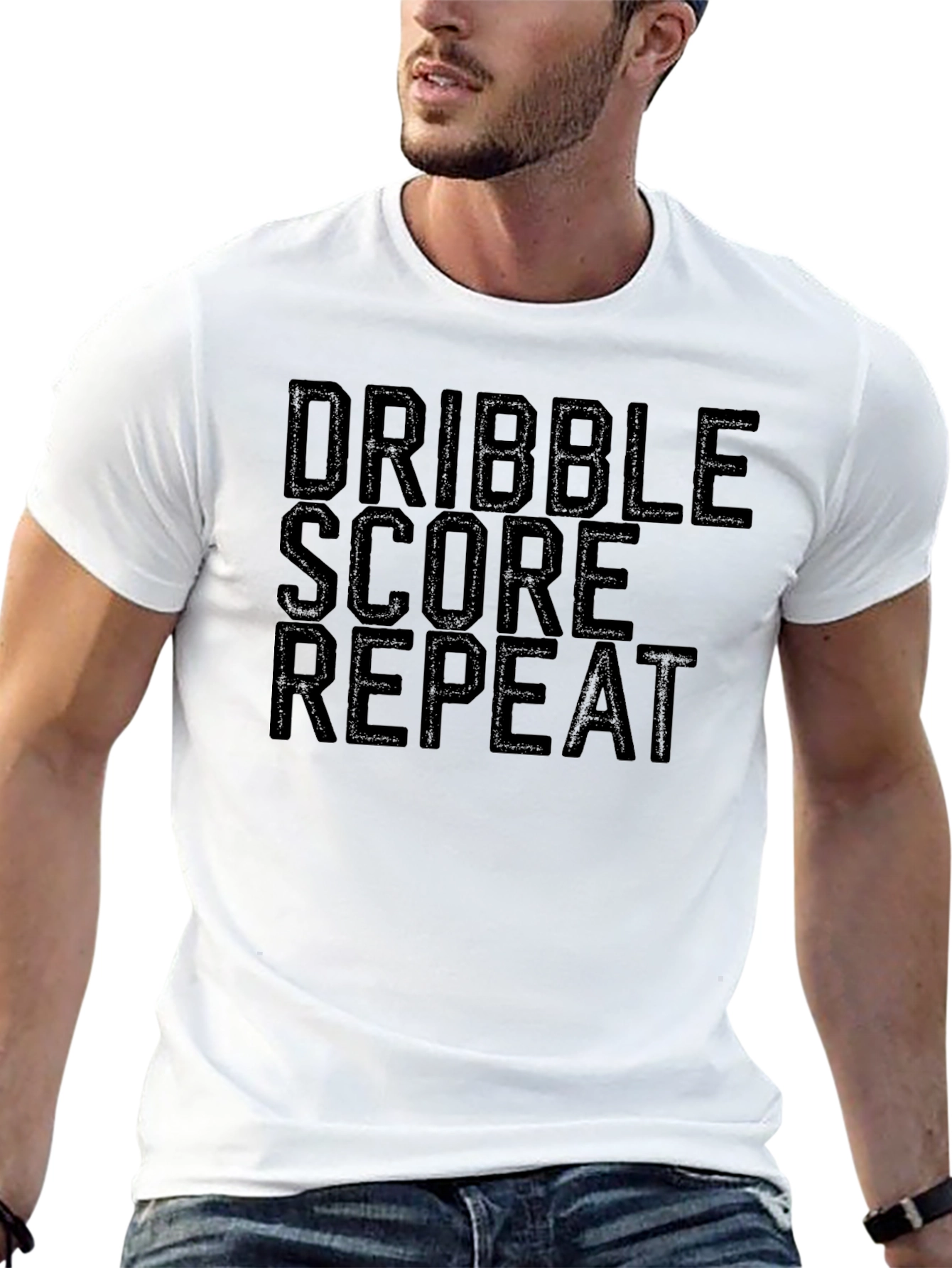 Dribble Score Repeat Graphic Tee