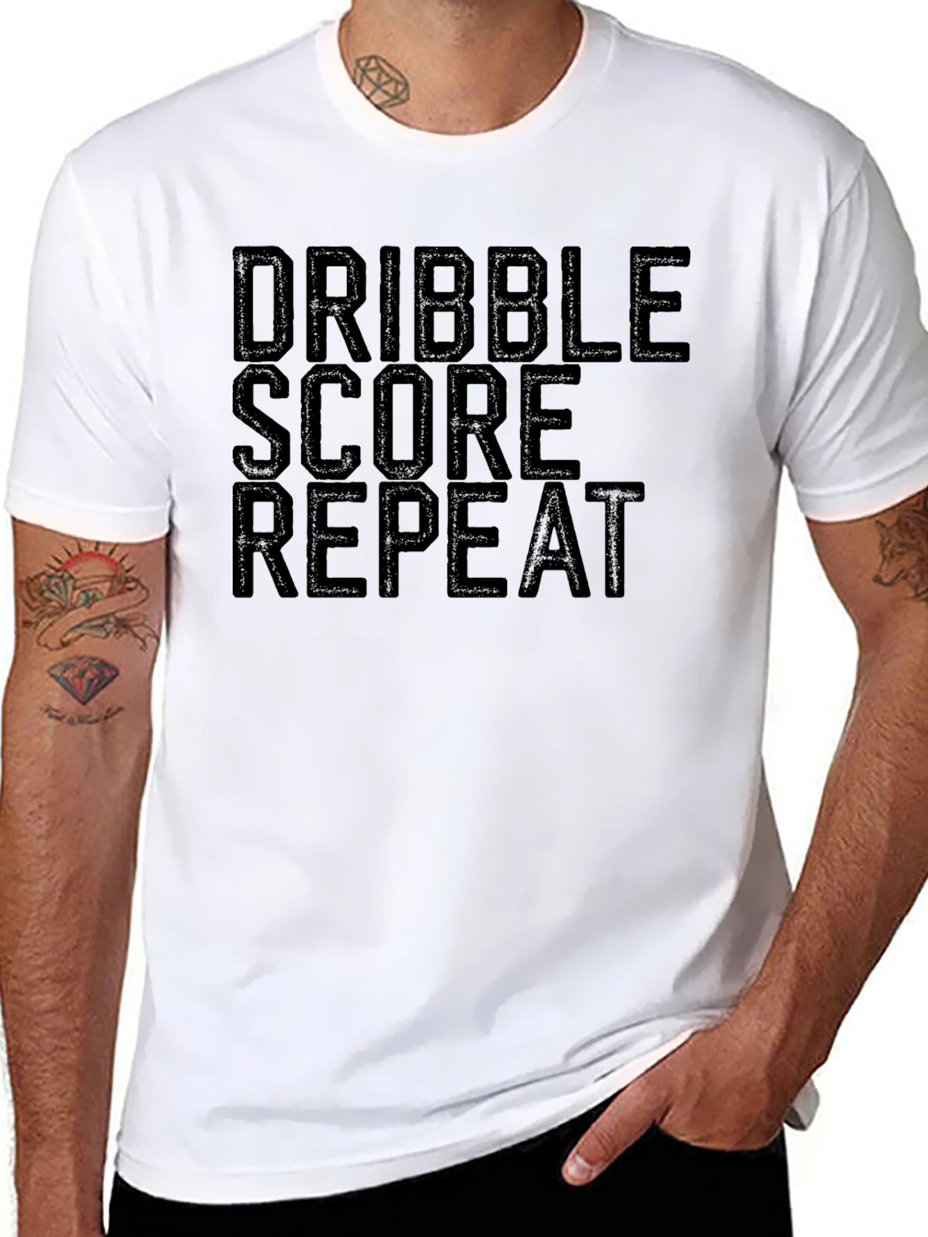 Dribble Score Repeat Graphic Tee