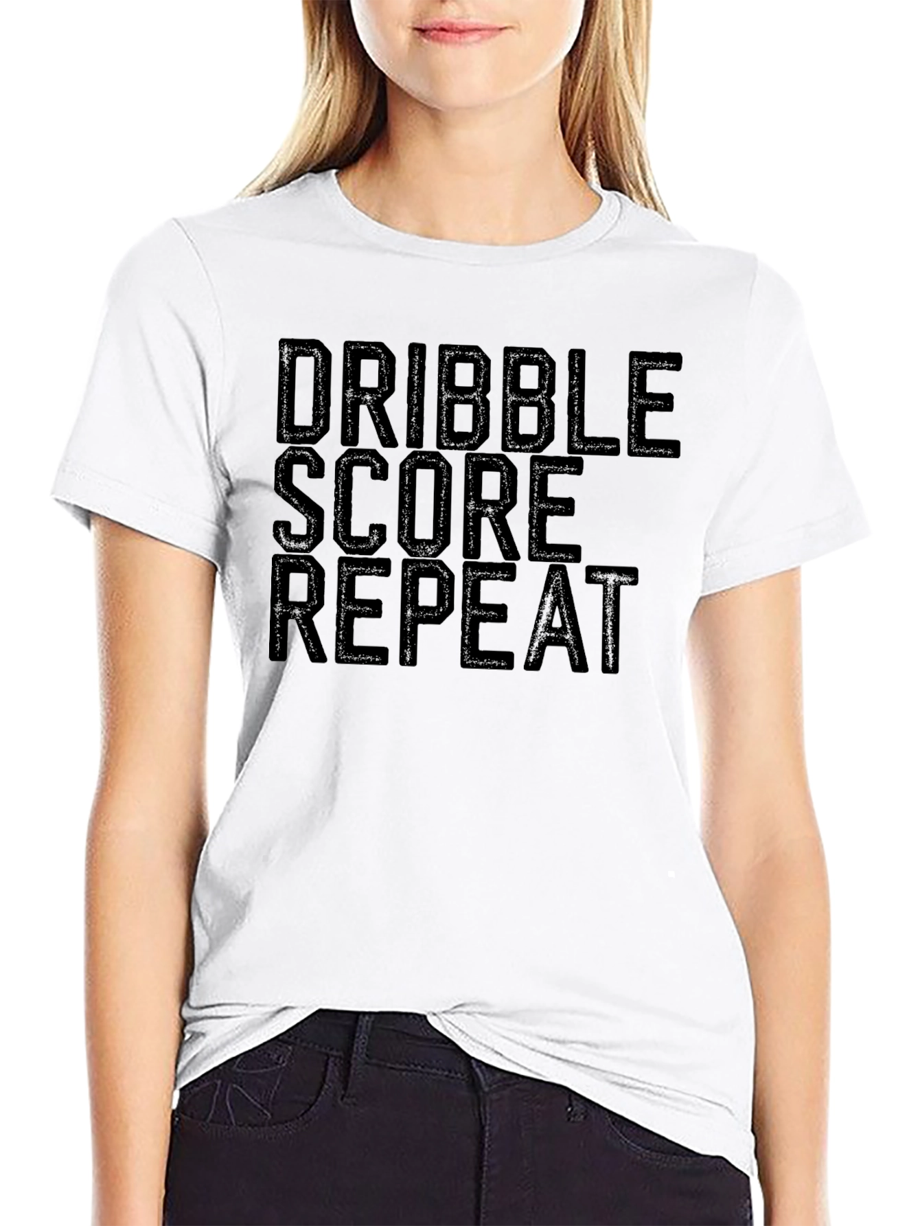 Dribble Score Repeat Graphic Tee