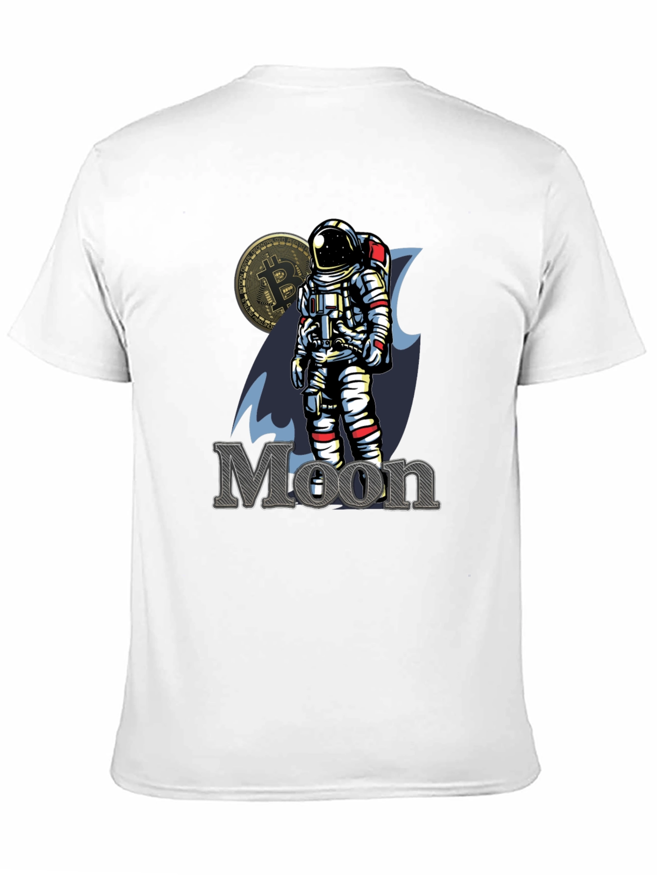 Bitcoin to the Moon Black T-Shirt