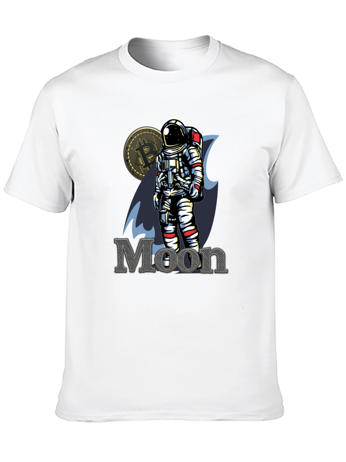 Bitcoin to the Moon Black T-Shirt