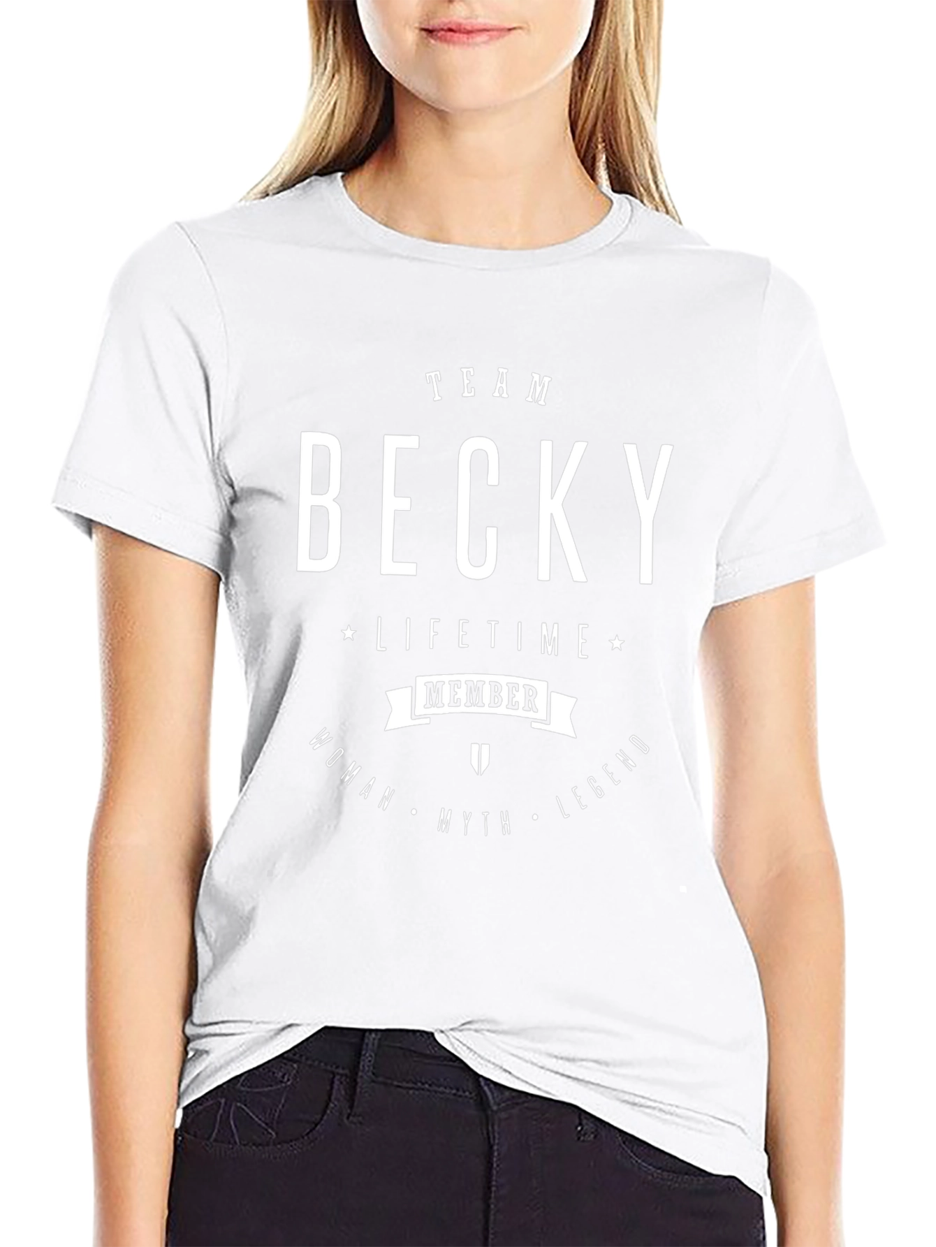 Team Becky Lifetime Member Black T-Shirt