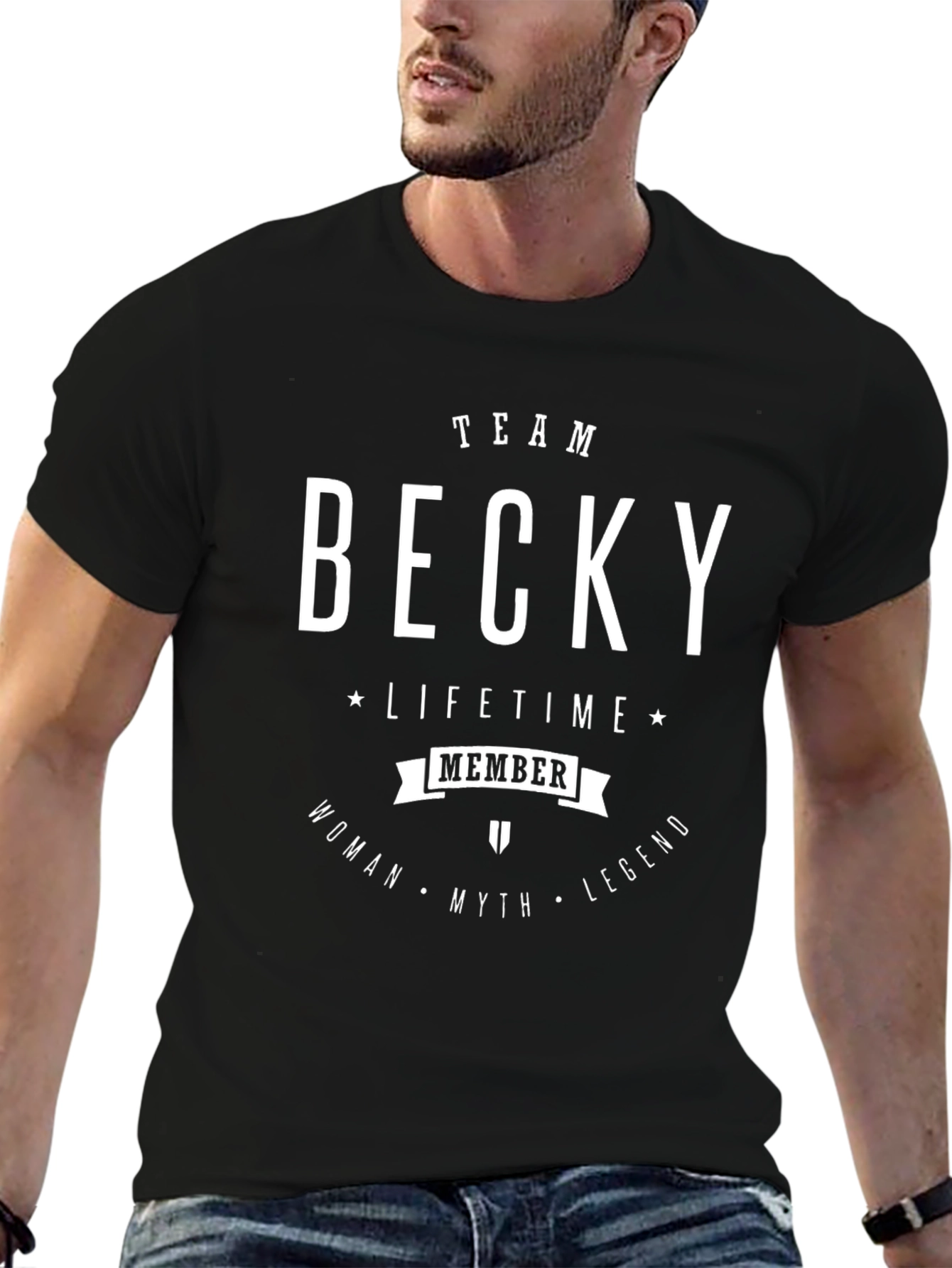 Team Becky Lifetime Member Black T-Shirt