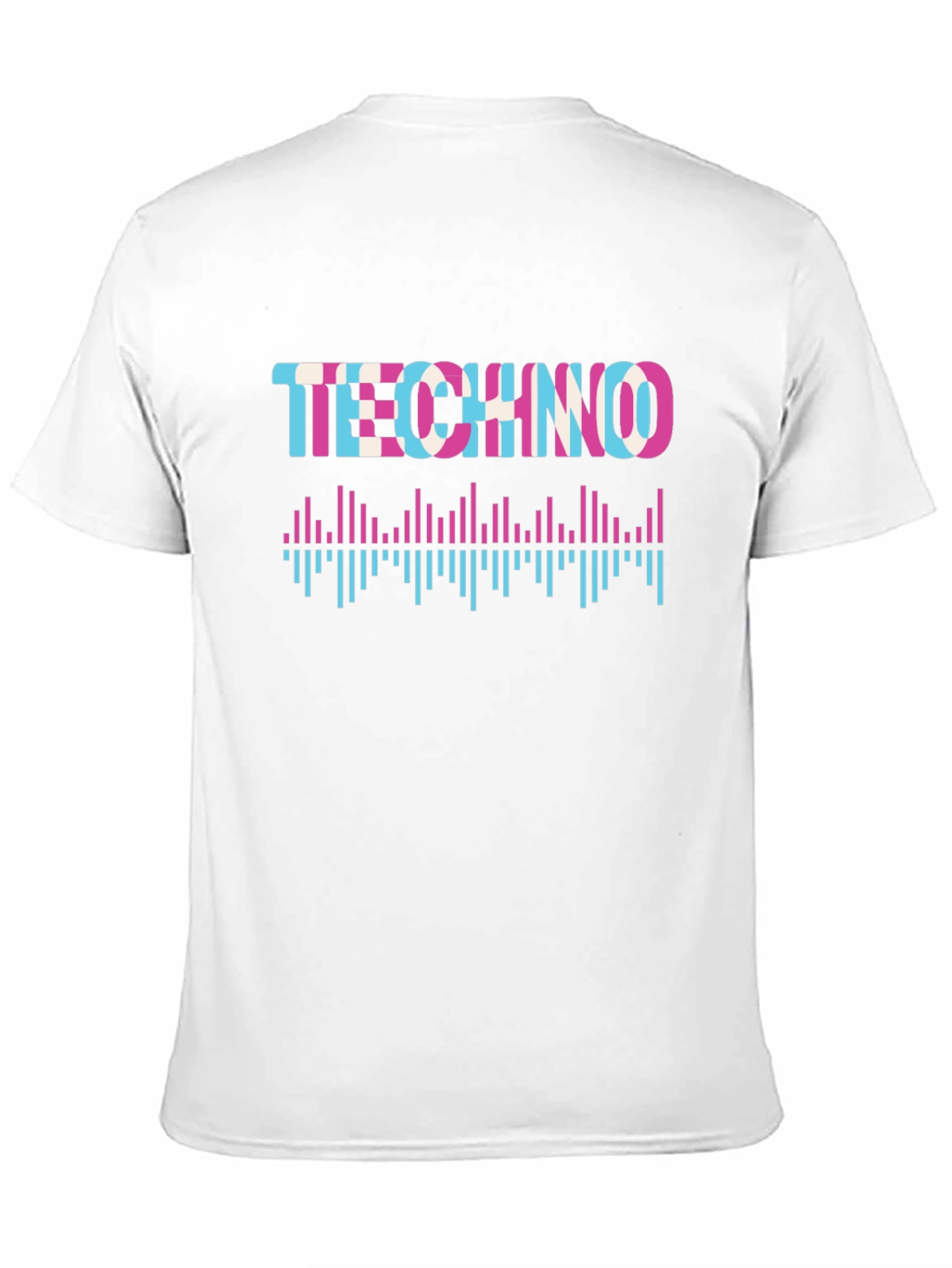 Techno Music Black Graphic T-Shirt