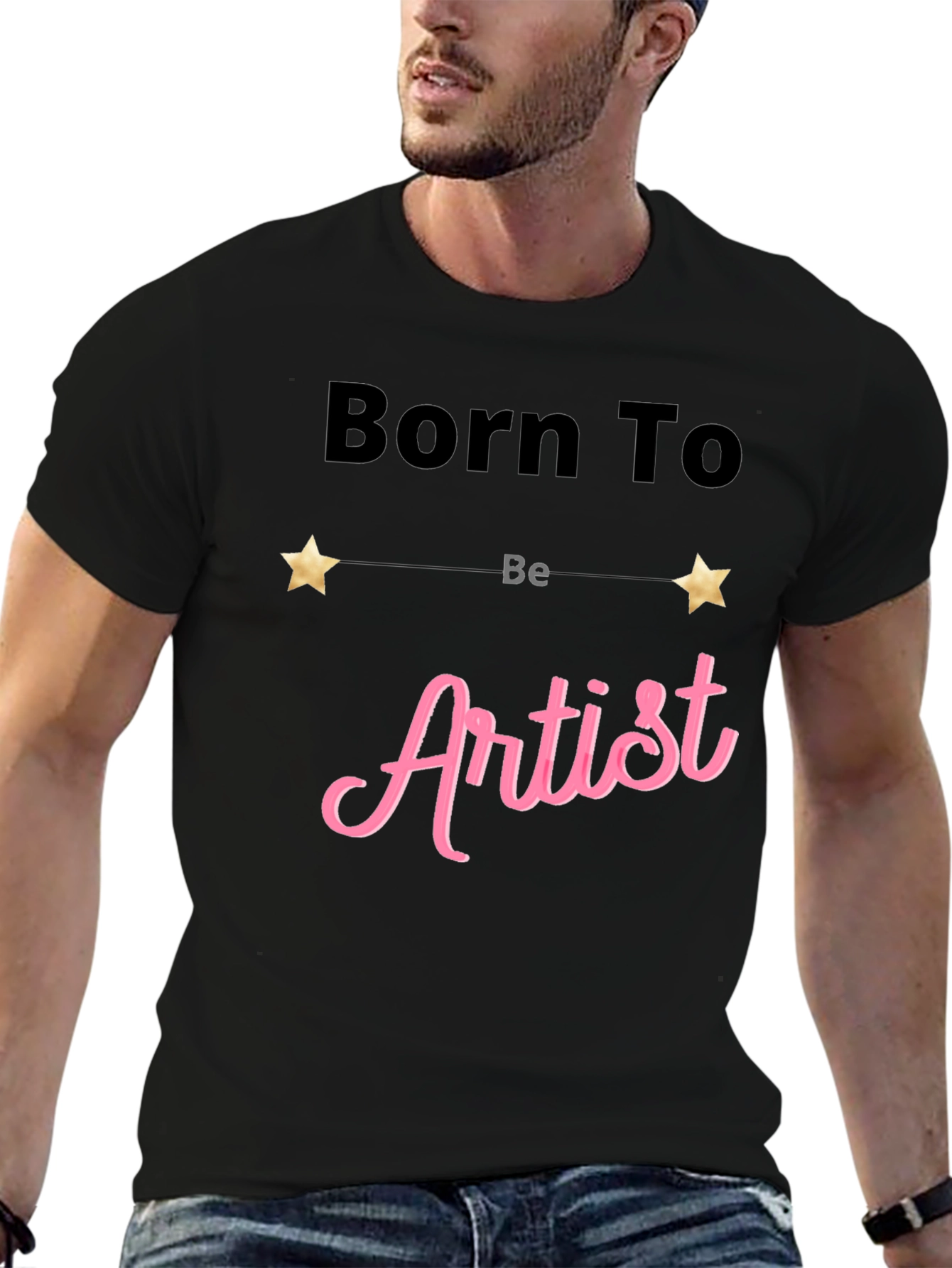 Born To Be Artist Black T-Shirt