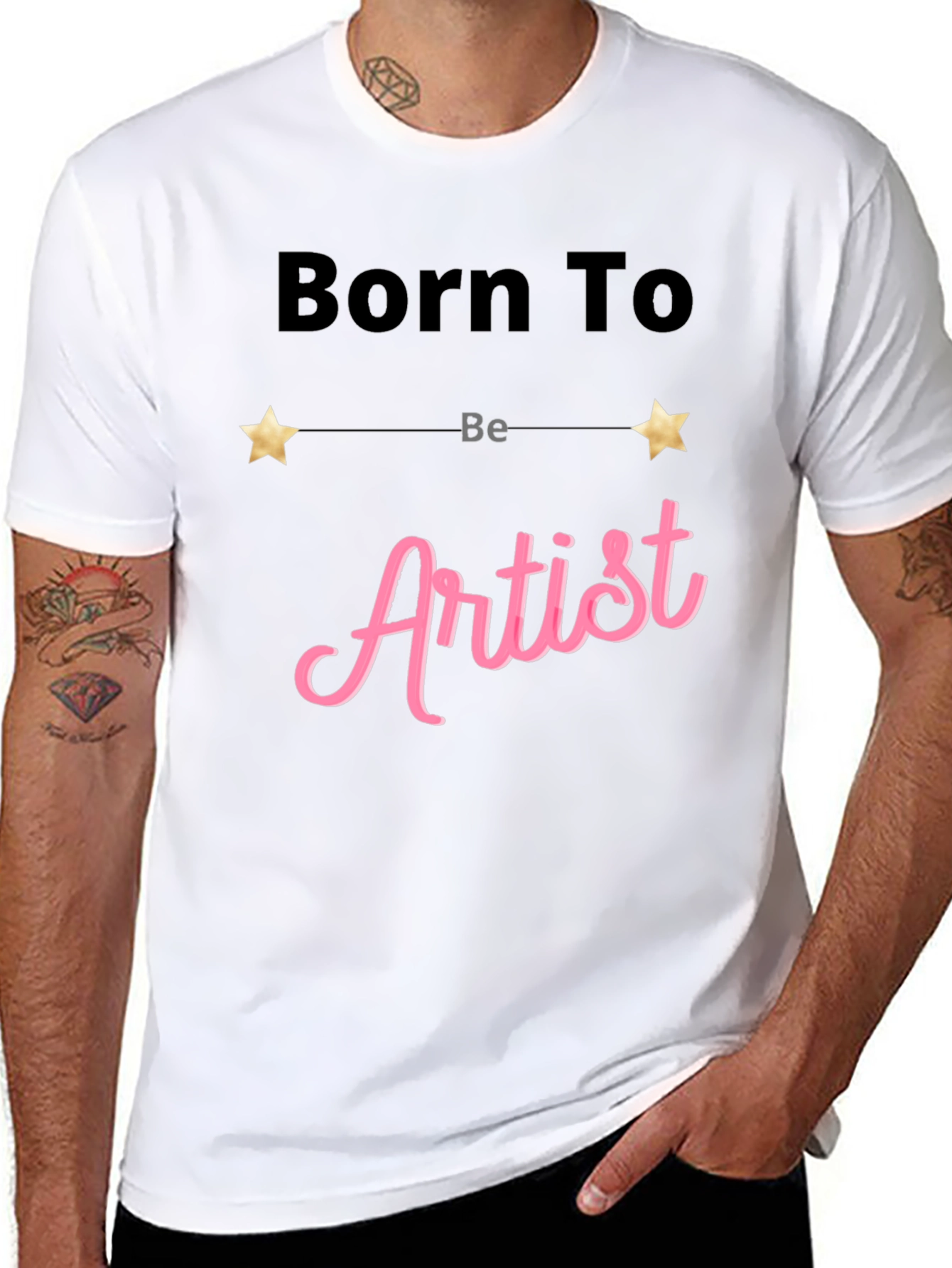 Born To Be Artist Black T-Shirt