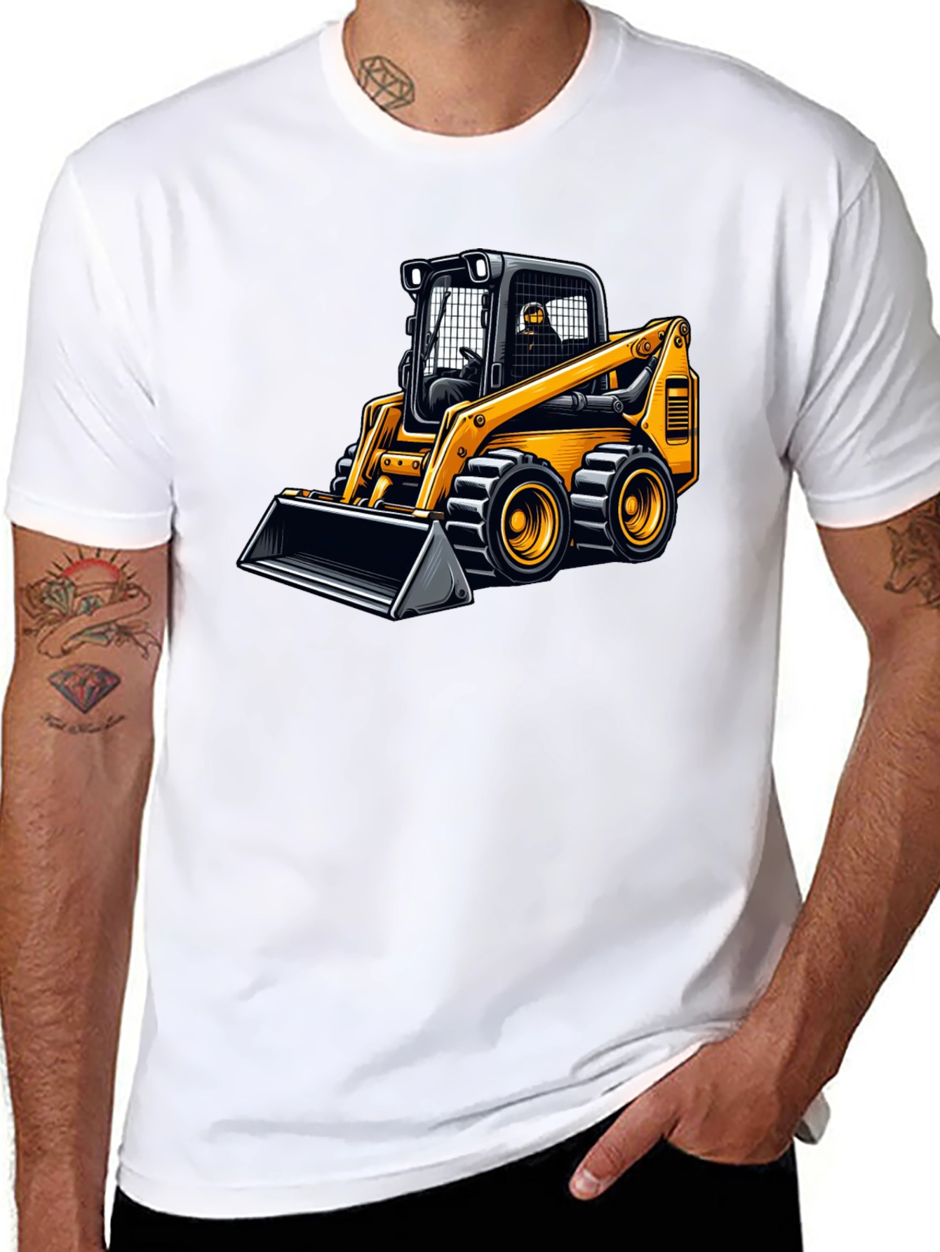 Skid Steer Loader Graphic Tee - Construction Vehicle Shirt